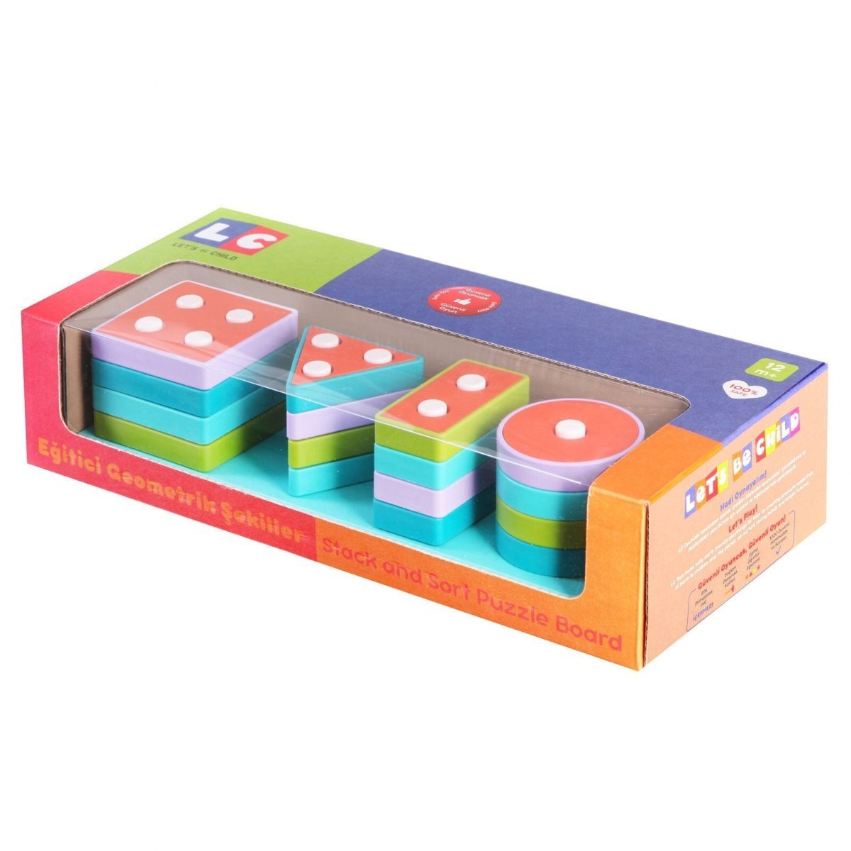 Let's Be Child Educational Geometric Shapes - mezetto ebebek ebebek