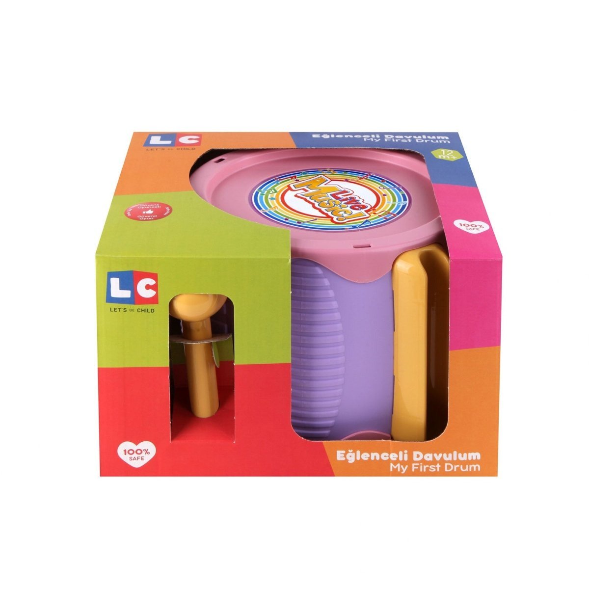 Let's Be Child Fun Drum Assorted - mezetto ebebek ebebek