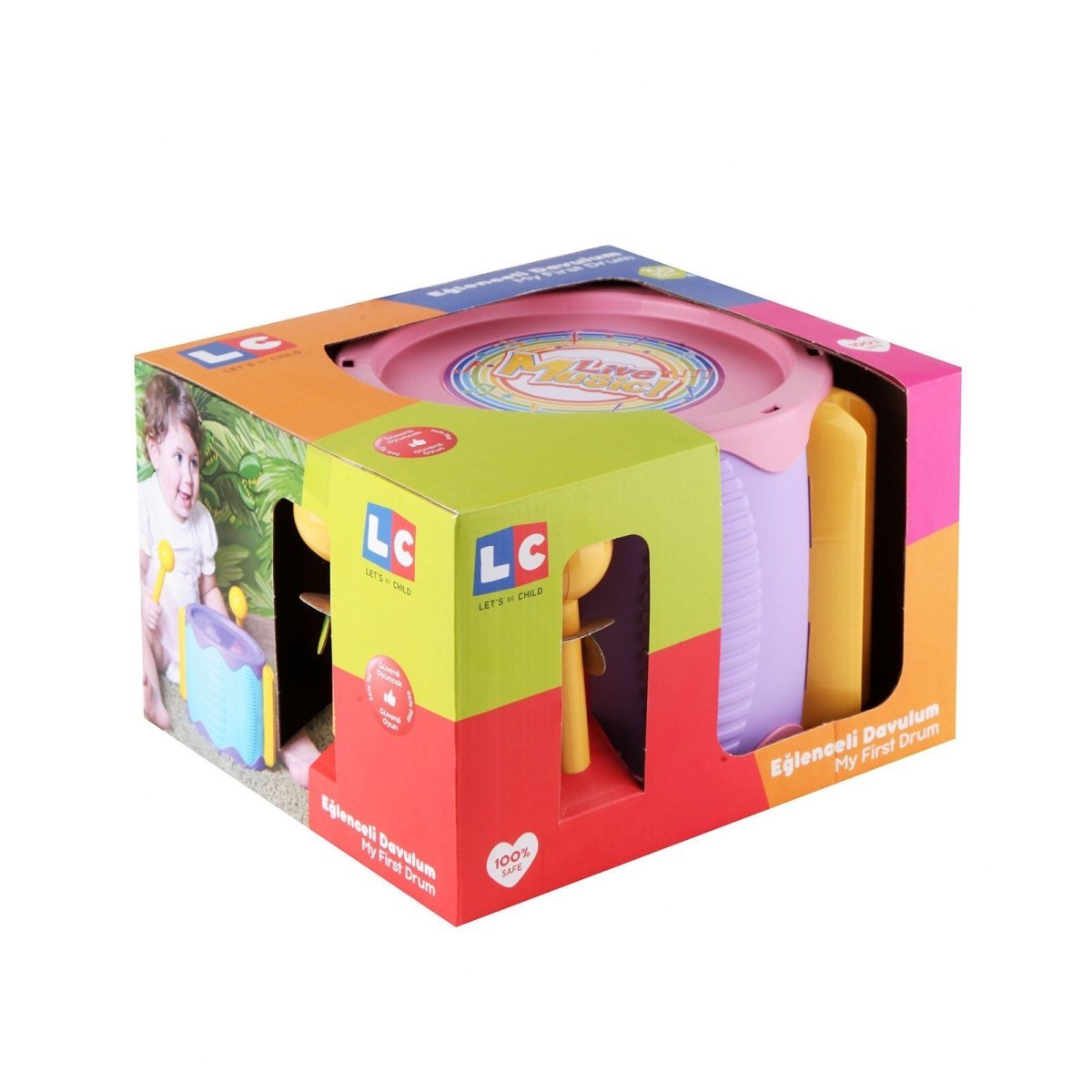Let's Be Child Fun Drum Assorted - mezetto ebebek ebebek