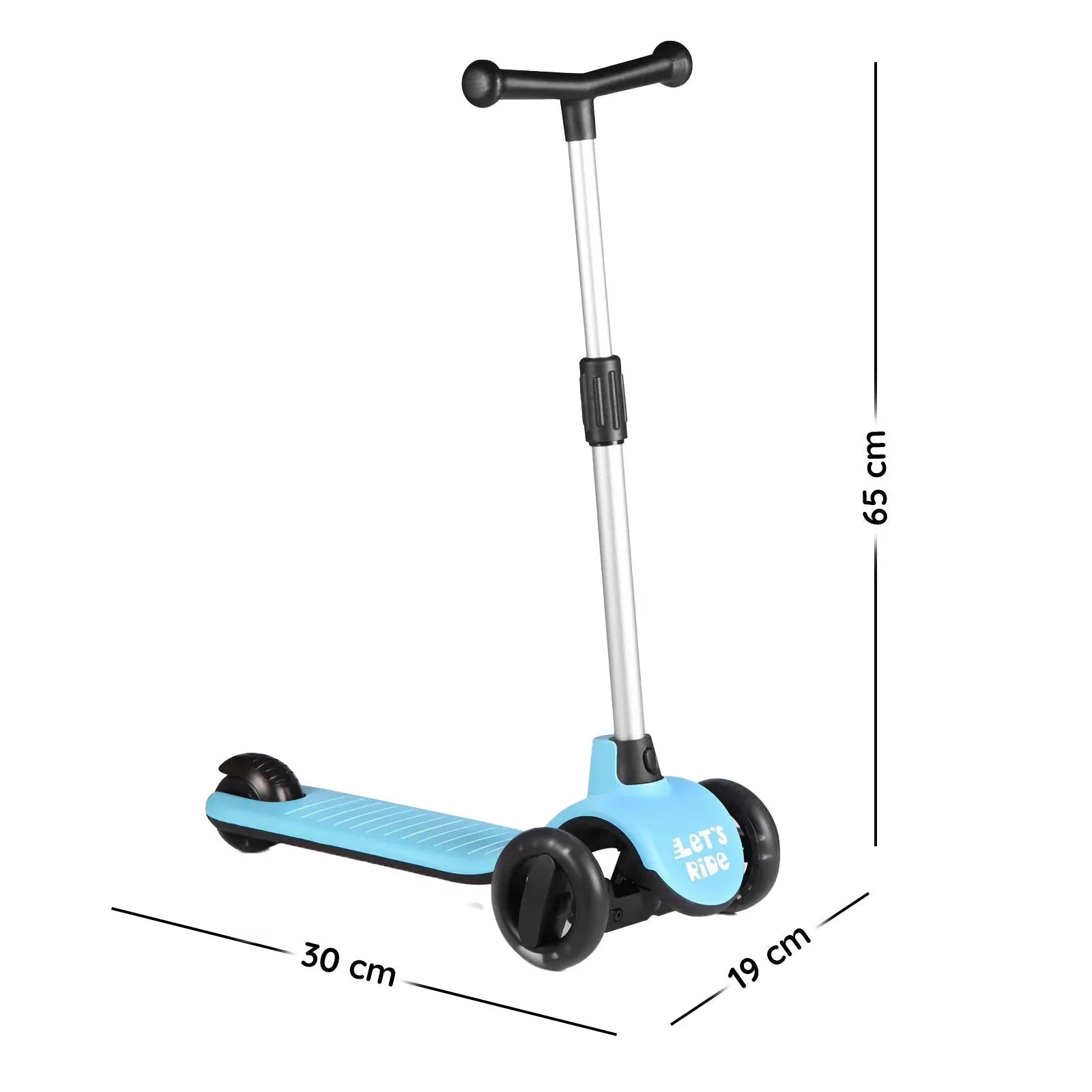 Let's Be Child Let's Ride 3 Wheels Scooter - Blue - mezetto ebebek ebebek