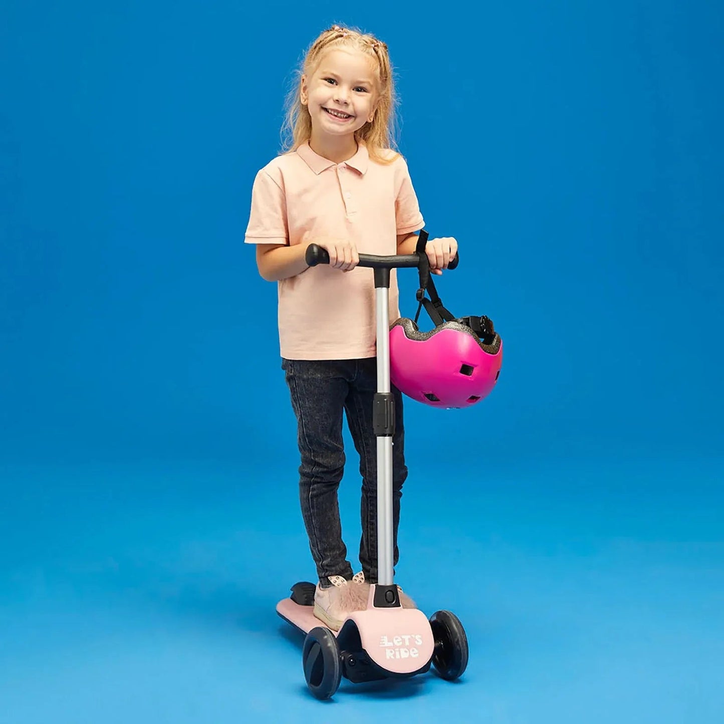 Let's Be Child Let's Ride 3 Wheels Scooter - Pink - mezetto ebebek ebebek