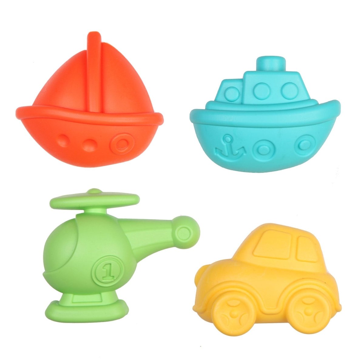 Let's Be Child Sand Mold - Vehicles 4 pcs Assorted - mezetto ebebek ebebek