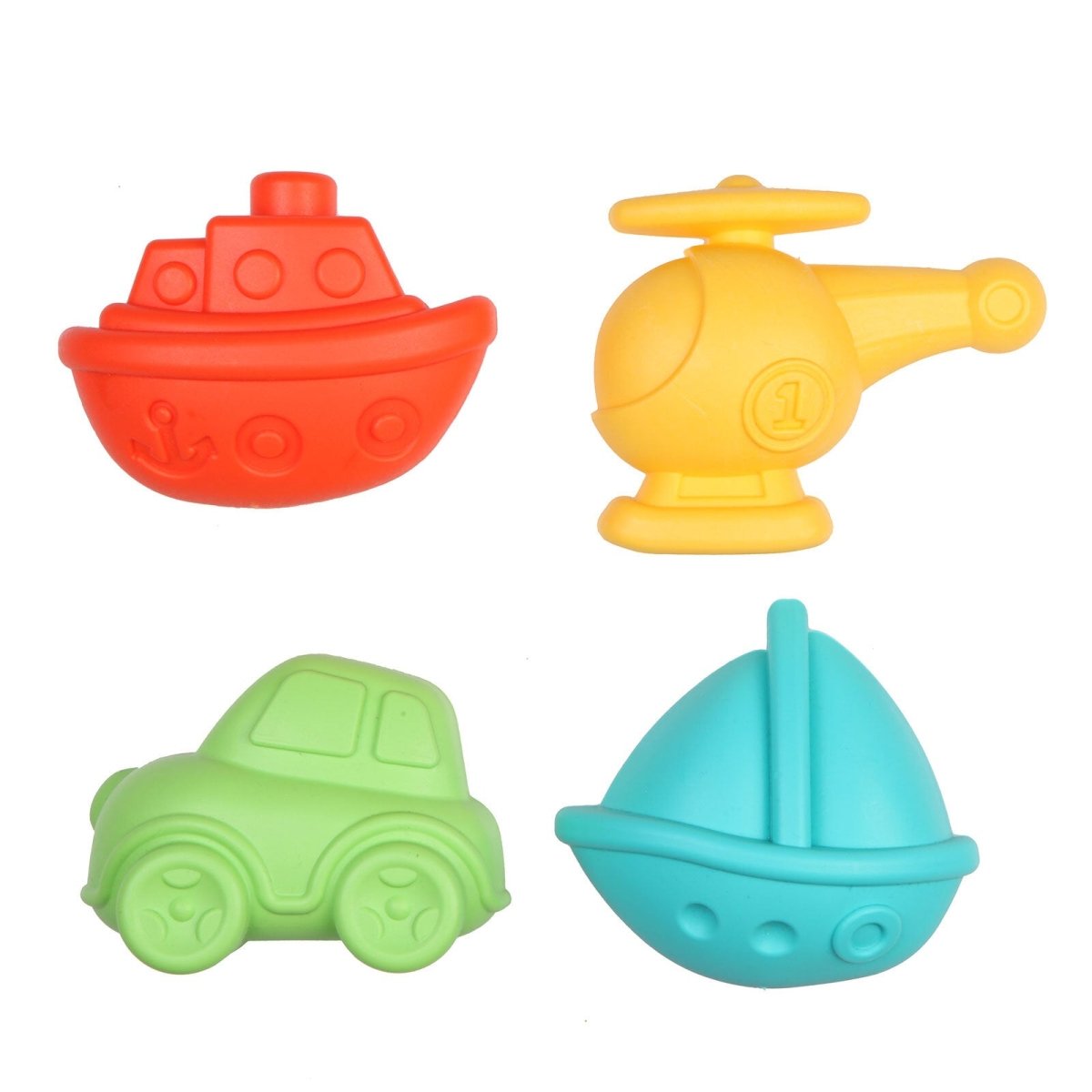 Let's Be Child Sand Mold - Vehicles 4 pcs Assorted - mezetto ebebek ebebek
