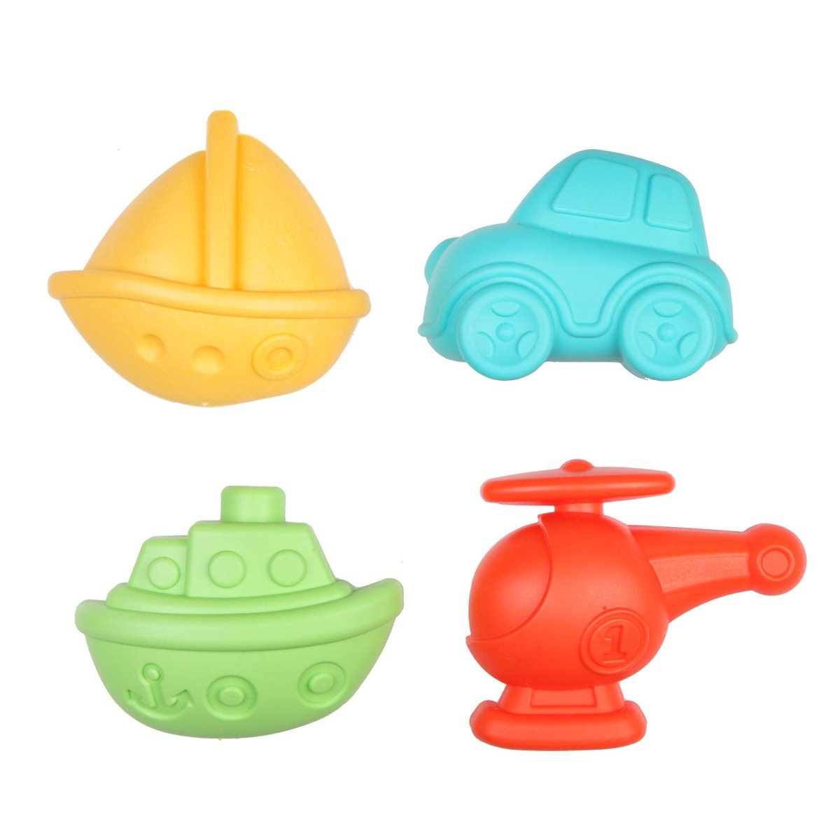 Let's Be Child Sand Mold - Vehicles 4 pcs Assorted - mezetto ebebek ebebek