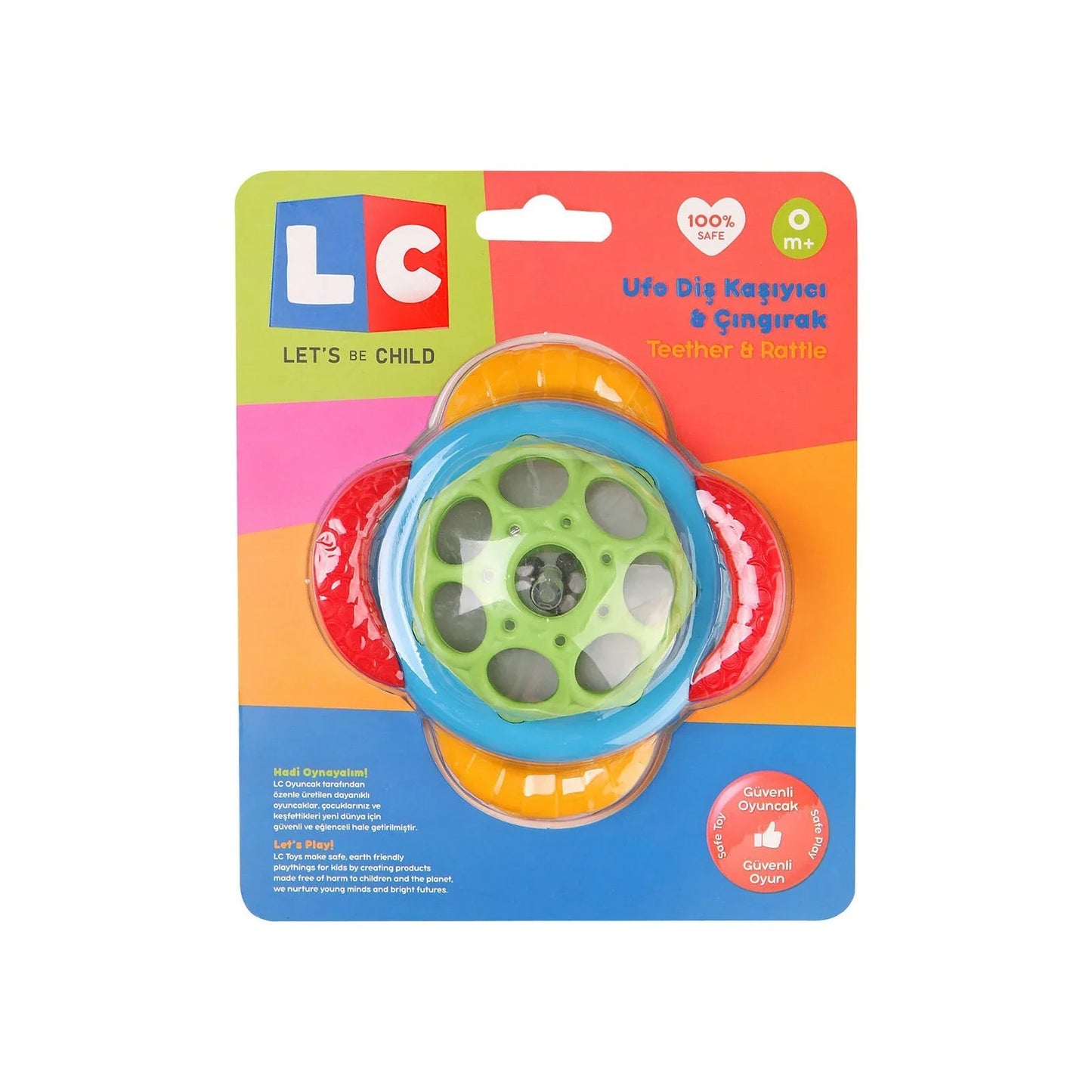 Let's Be Child Ufo Teether & Rattle - mezetto ebebek ebebek