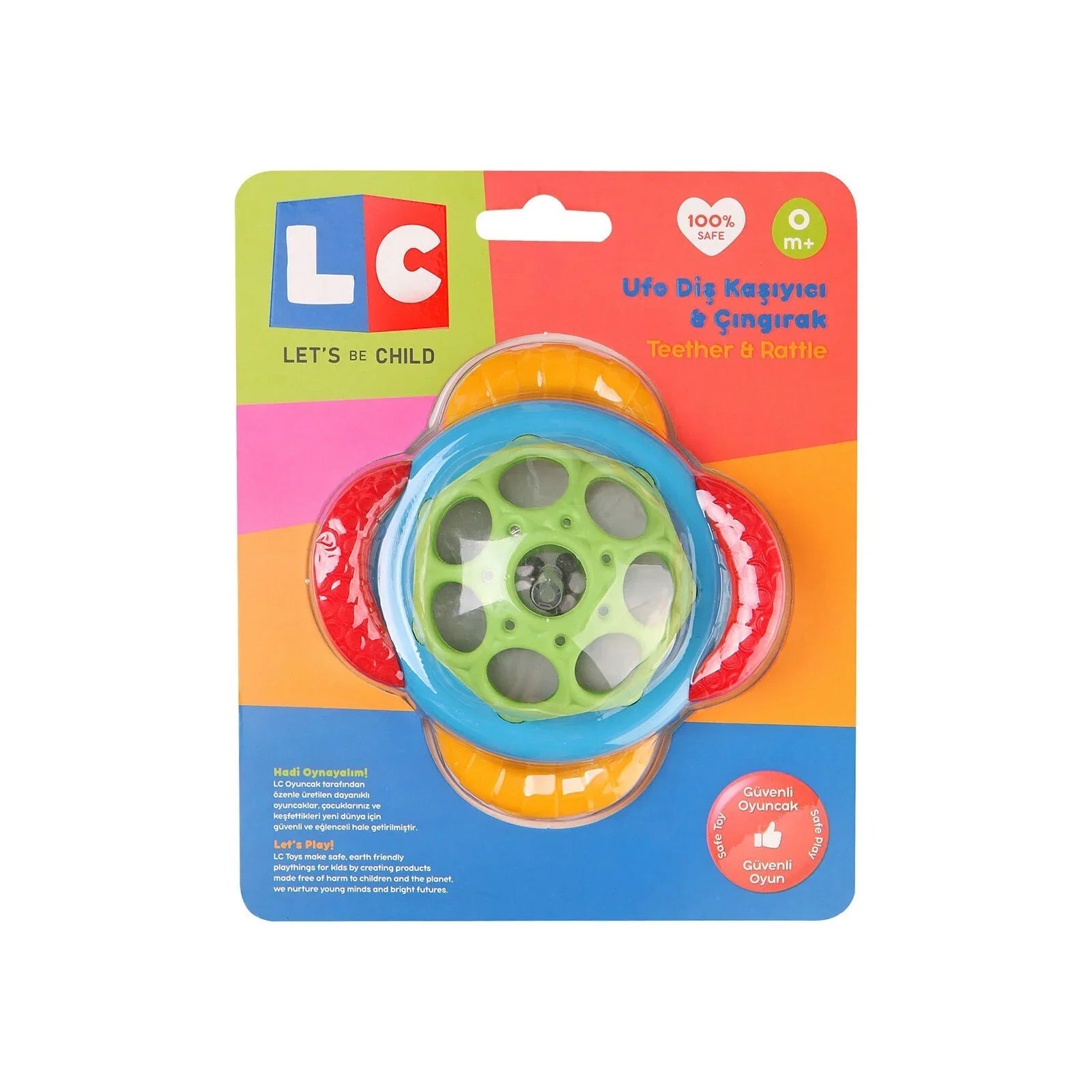 Let's Be Child Ufo Teether & Rattle - mezetto ebebek ebebek