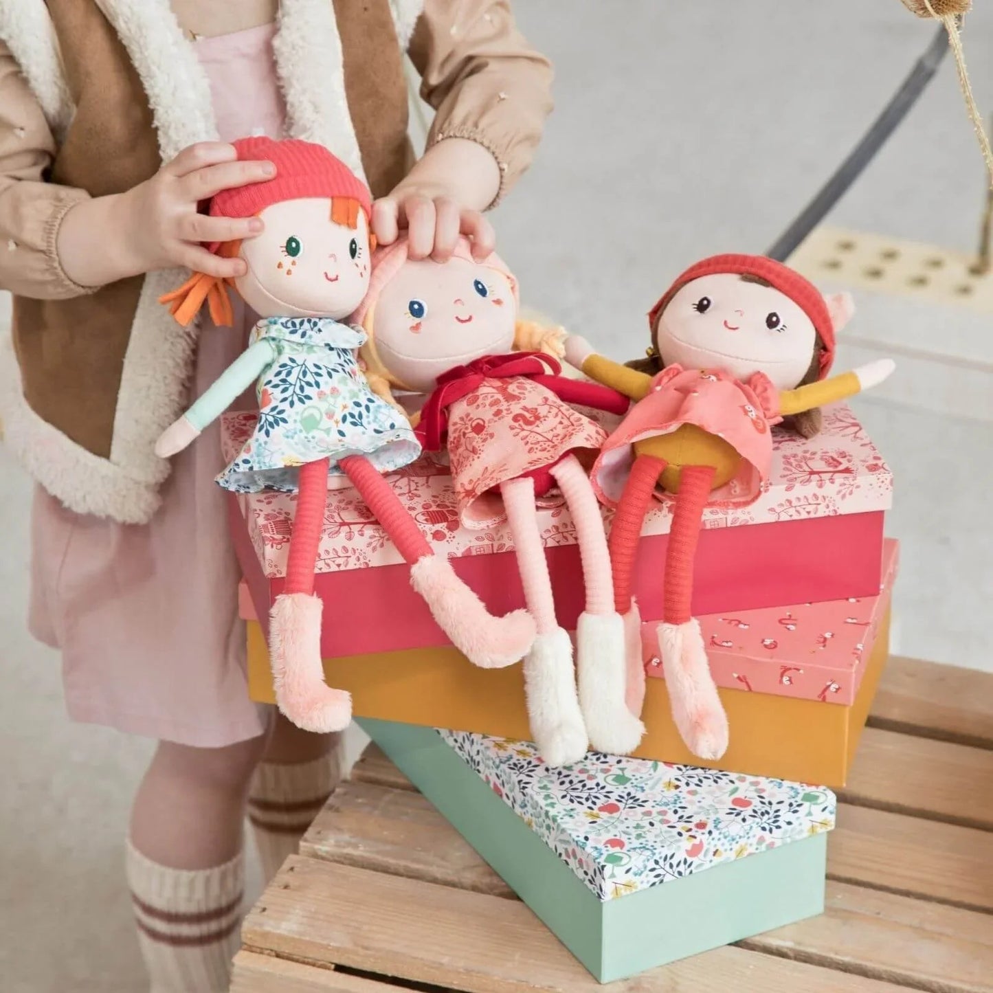 Lilliputiens Lena the Cuddly Doll - mezetto ebebek ebebek