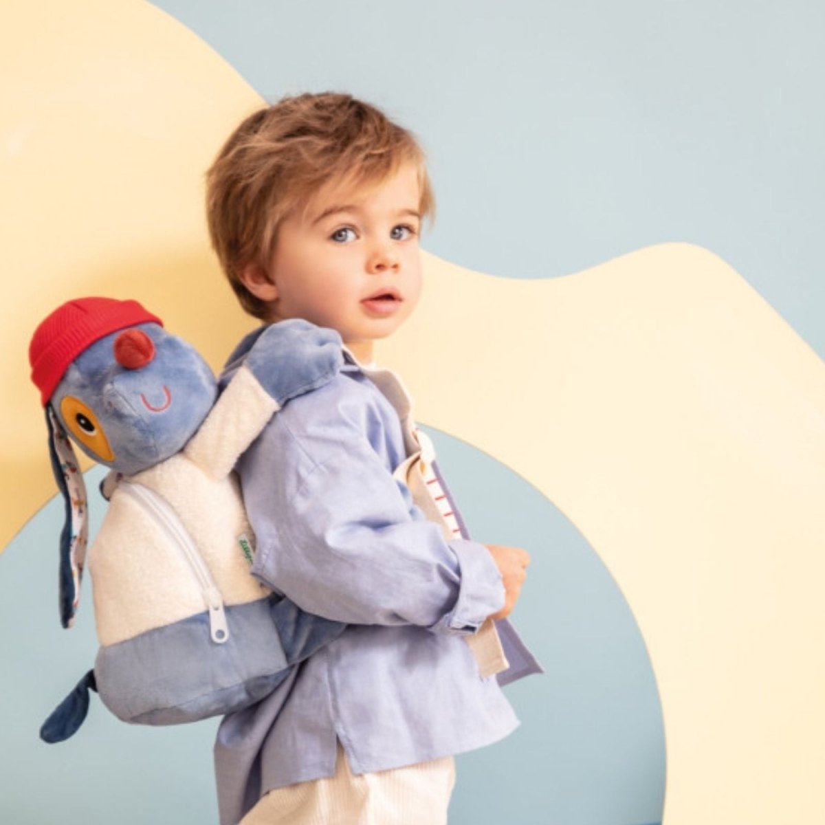 Lilliputiens Plush Backpack - Dog Jules - mezetto ebebek ebebek