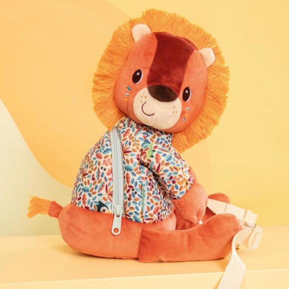 Lilliputiens Plush Backpack - Lion Jack - mezetto ebebek ebebek