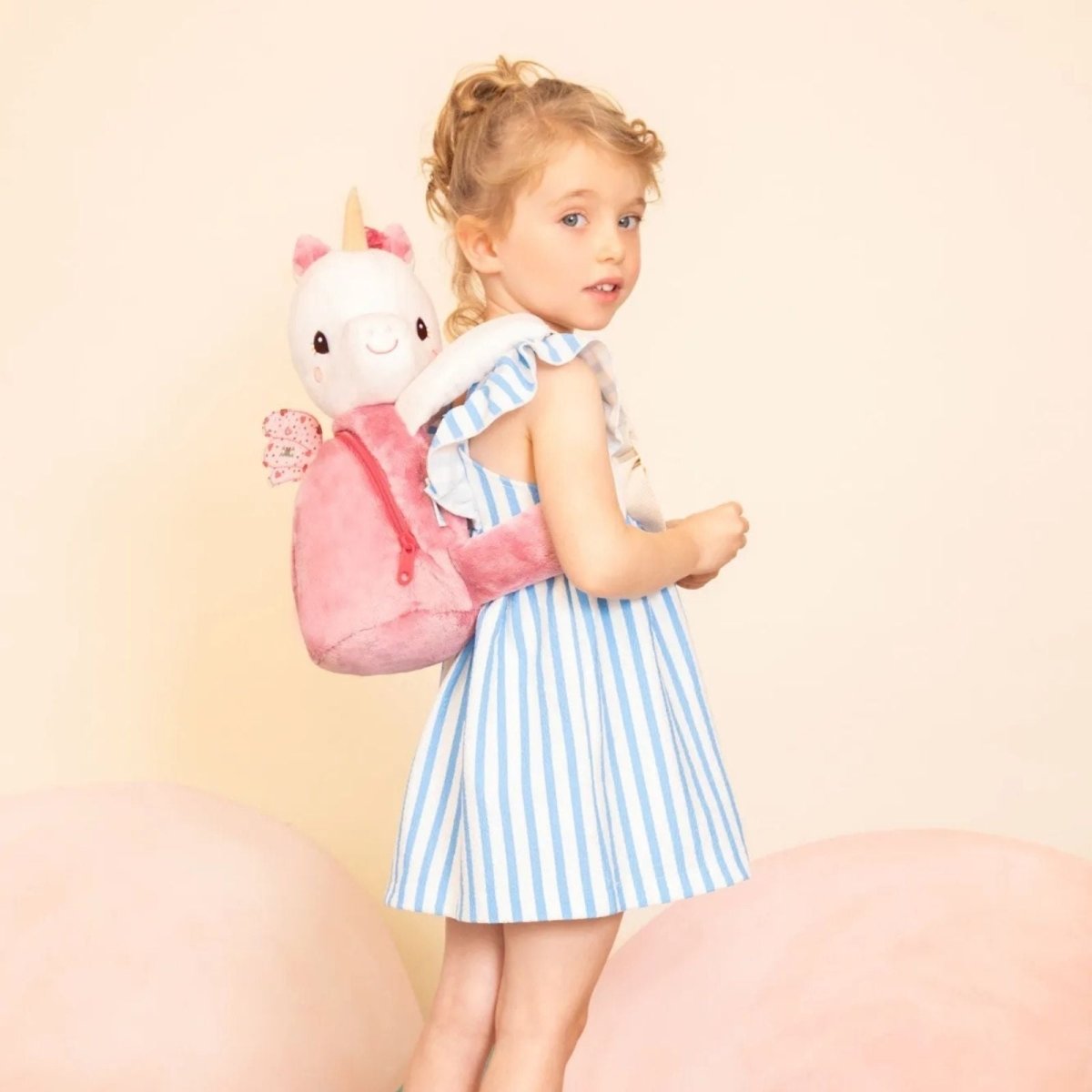 Lilliputiens Plush Backpack - Unicorn Lena - mezetto ebebek ebebek