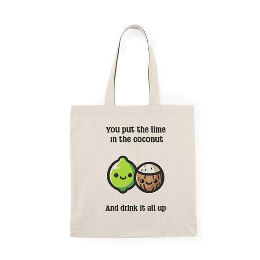 Lime in the Coconut Tote – Tropical Recycled Cotton - mezetto KEOLIX KEOLIX