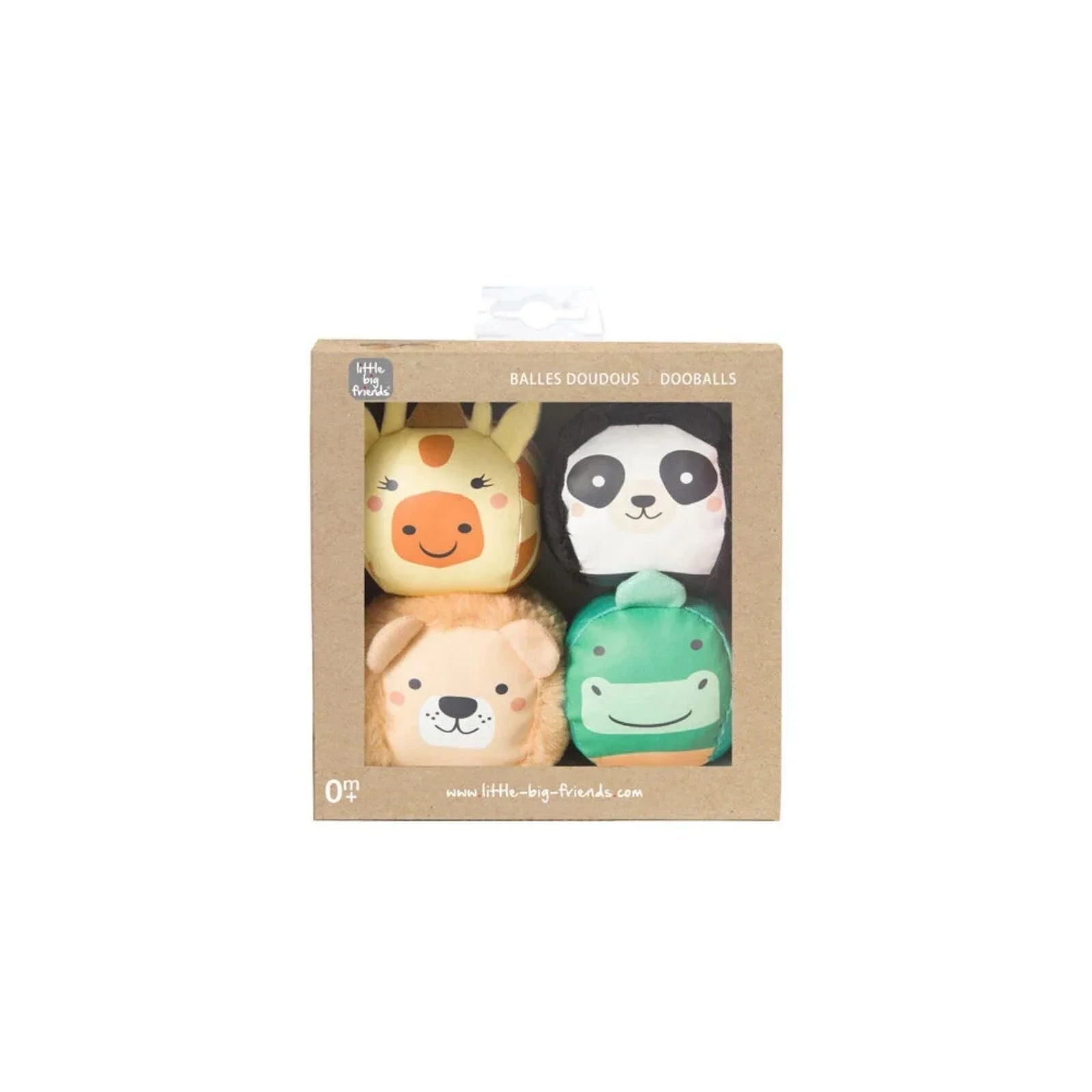 Little Big Friends Dooballs Jungle 4 pcs - mezetto ebebek ebebek
