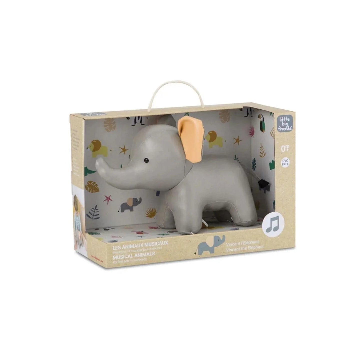 Little Big Friends Musicals Animals - Vincent the Elephant - mezetto ebebek ebebek