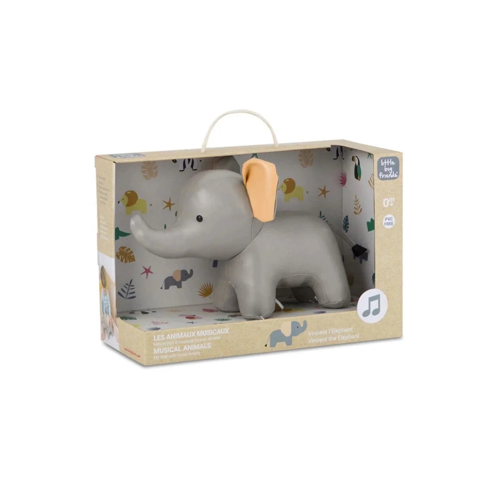 Little Big Friends Musicals Animals - Vincent the Elephant - mezetto ebebek ebebek