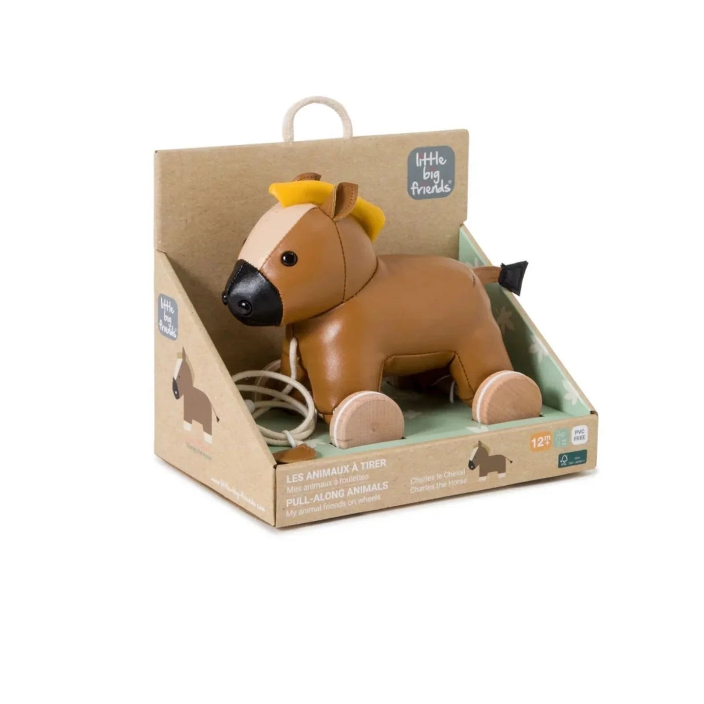 Little Big Friends Pull Along - Charles the Horse - mezetto ebebek ebebek