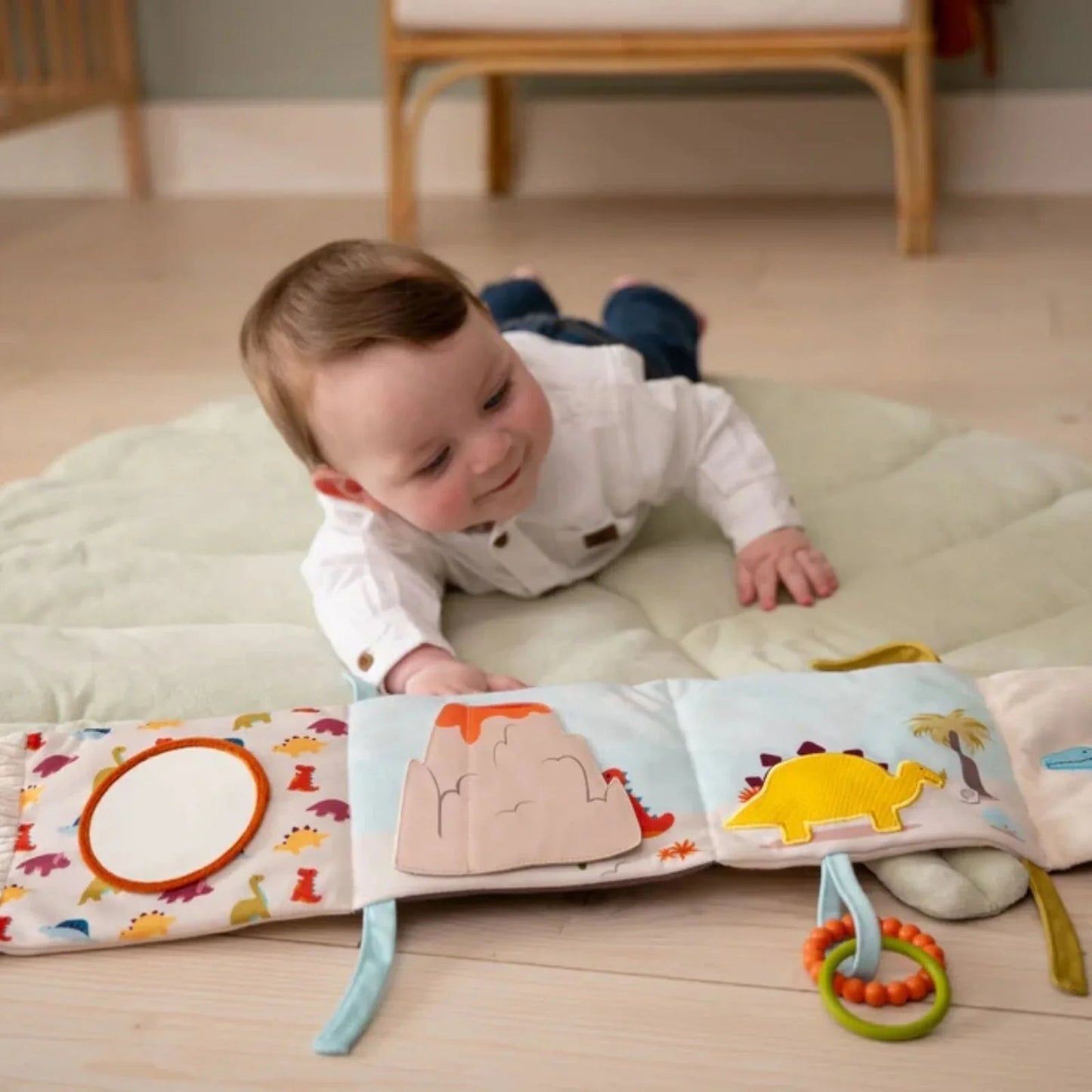 Little Big Friends Soft Activity Book 2 - in - 1 - Dino - mezetto ebebek ebebek