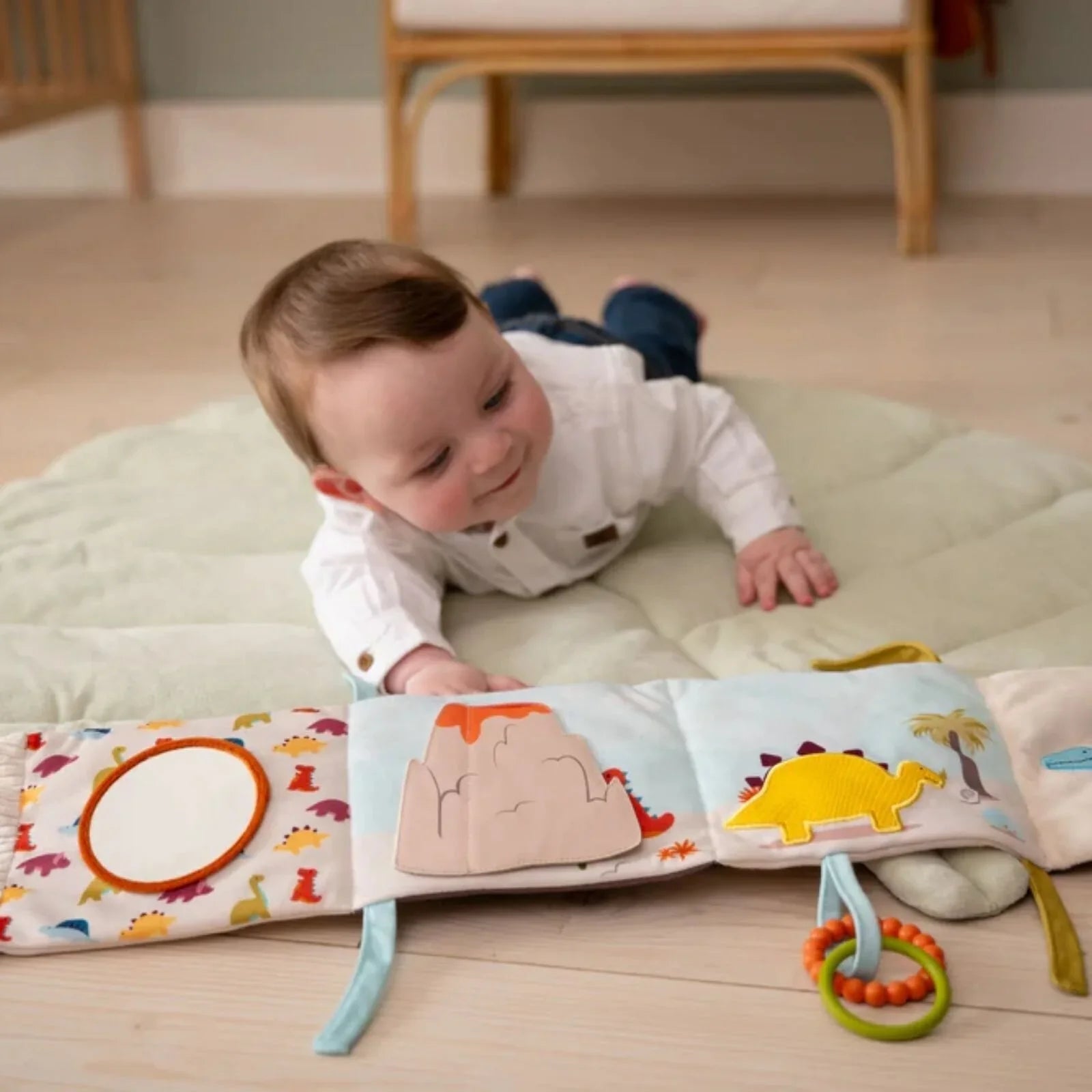 Little Big Friends Soft Activity Book 2 - in - 1 - Dino - mezetto ebebek ebebek