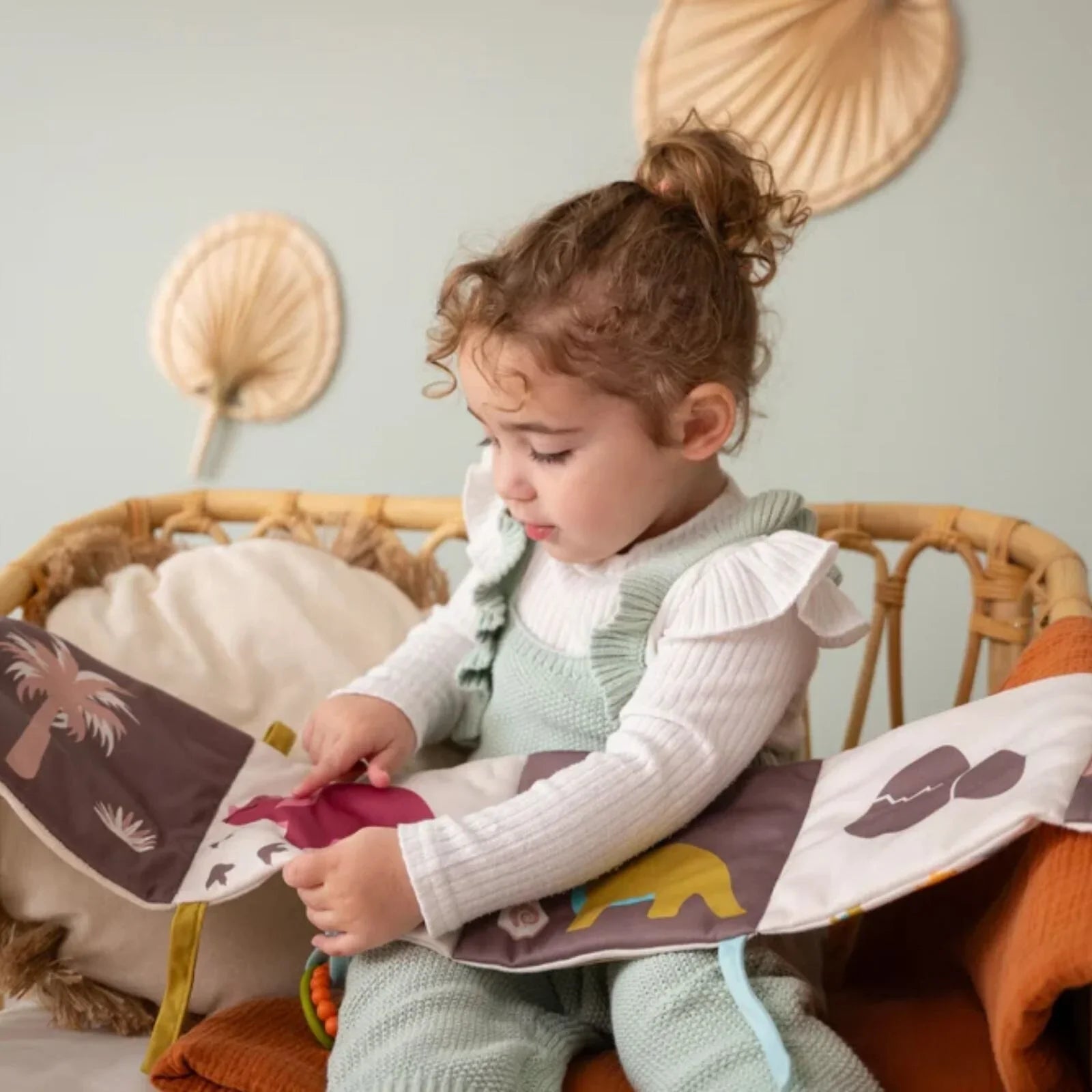 Little Big Friends Soft Activity Book 2 - in - 1 - Dino - mezetto ebebek ebebek