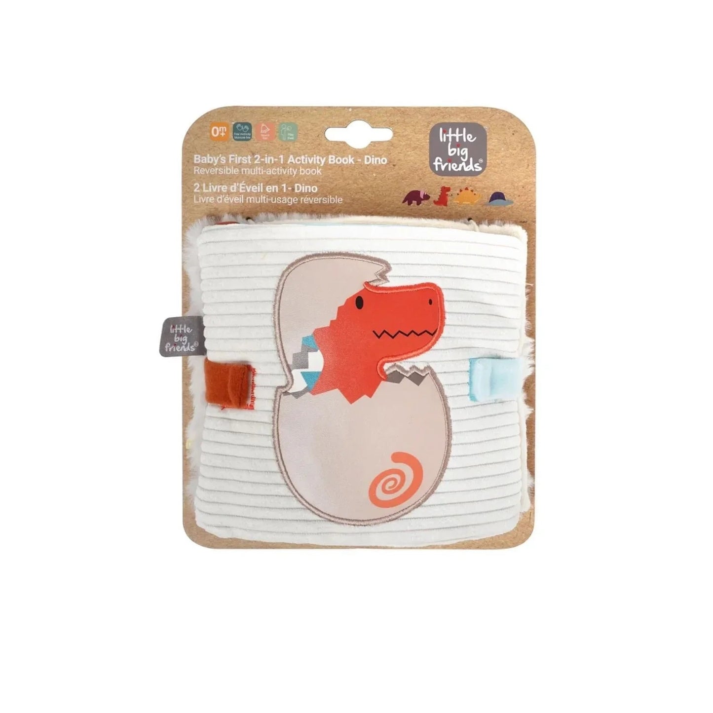 Little Big Friends Soft Activity Book 2 - in - 1 - Dino - mezetto ebebek ebebek