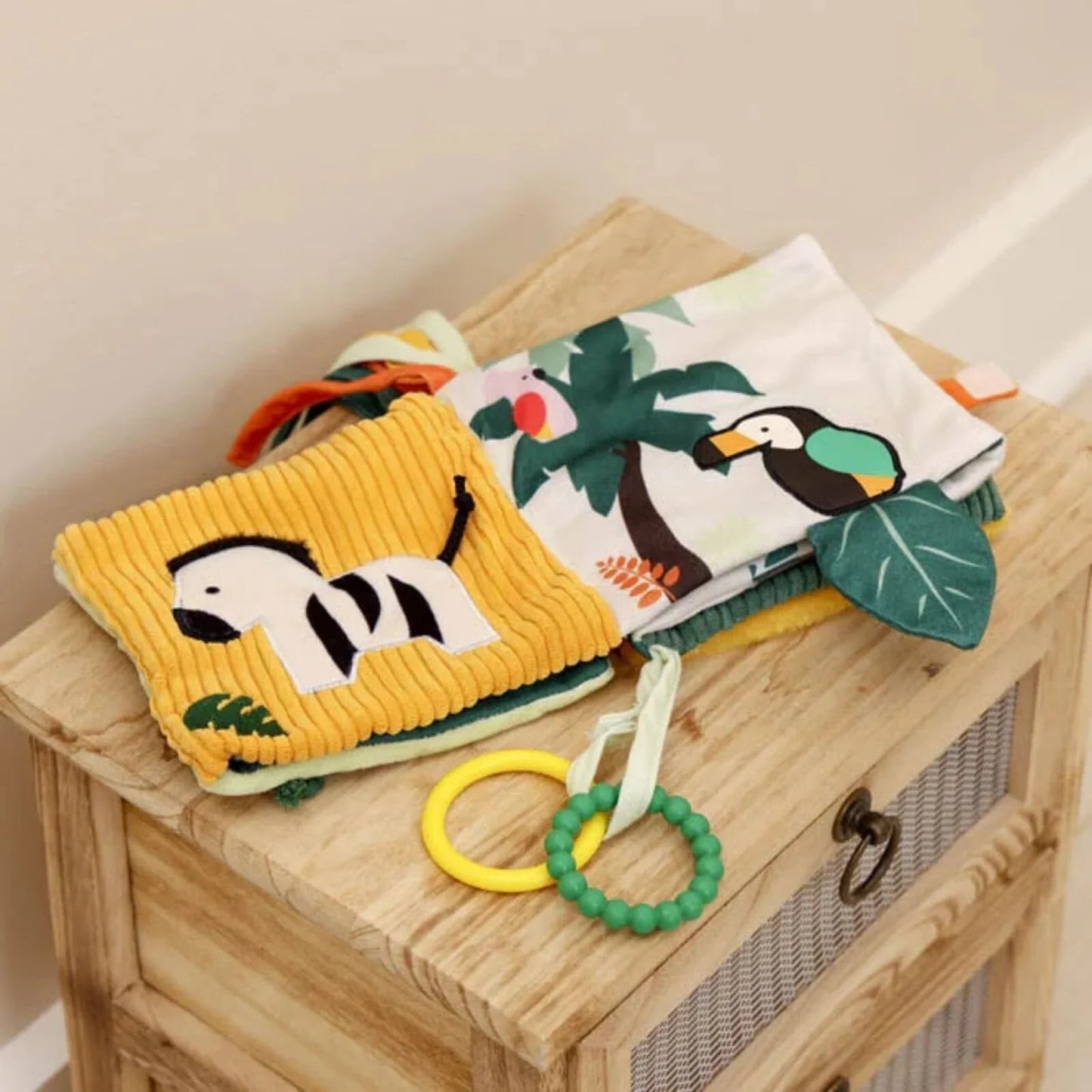 Little Big Friends Soft Activity Book 2 - in - 1 - Jungle - mezetto ebebek ebebek