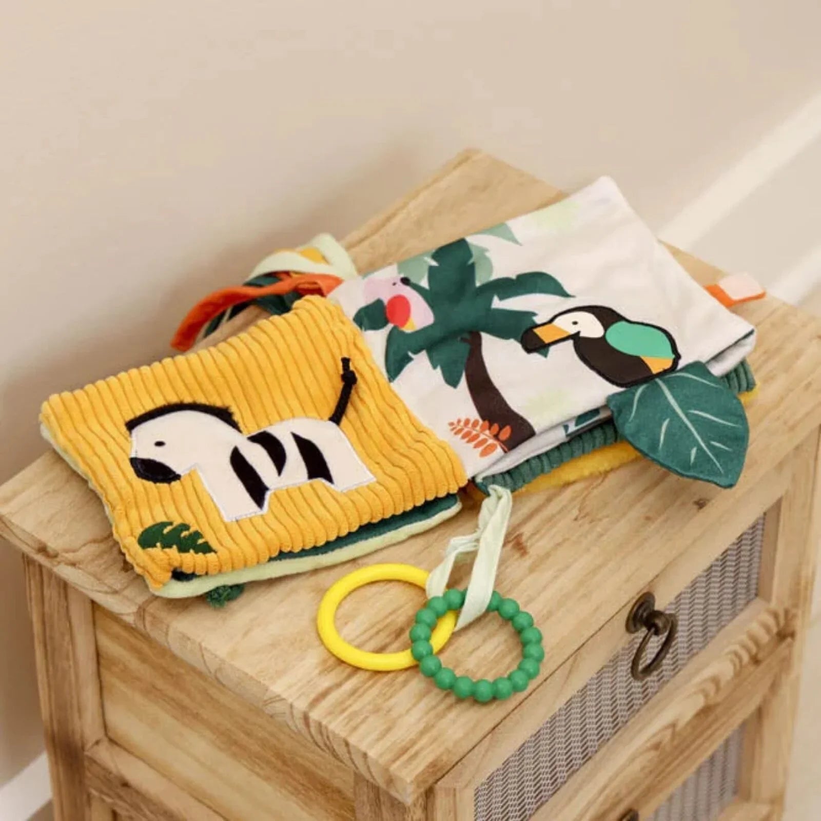Little Big Friends Soft Activity Book 2 - in - 1 - Jungle - mezetto ebebek ebebek