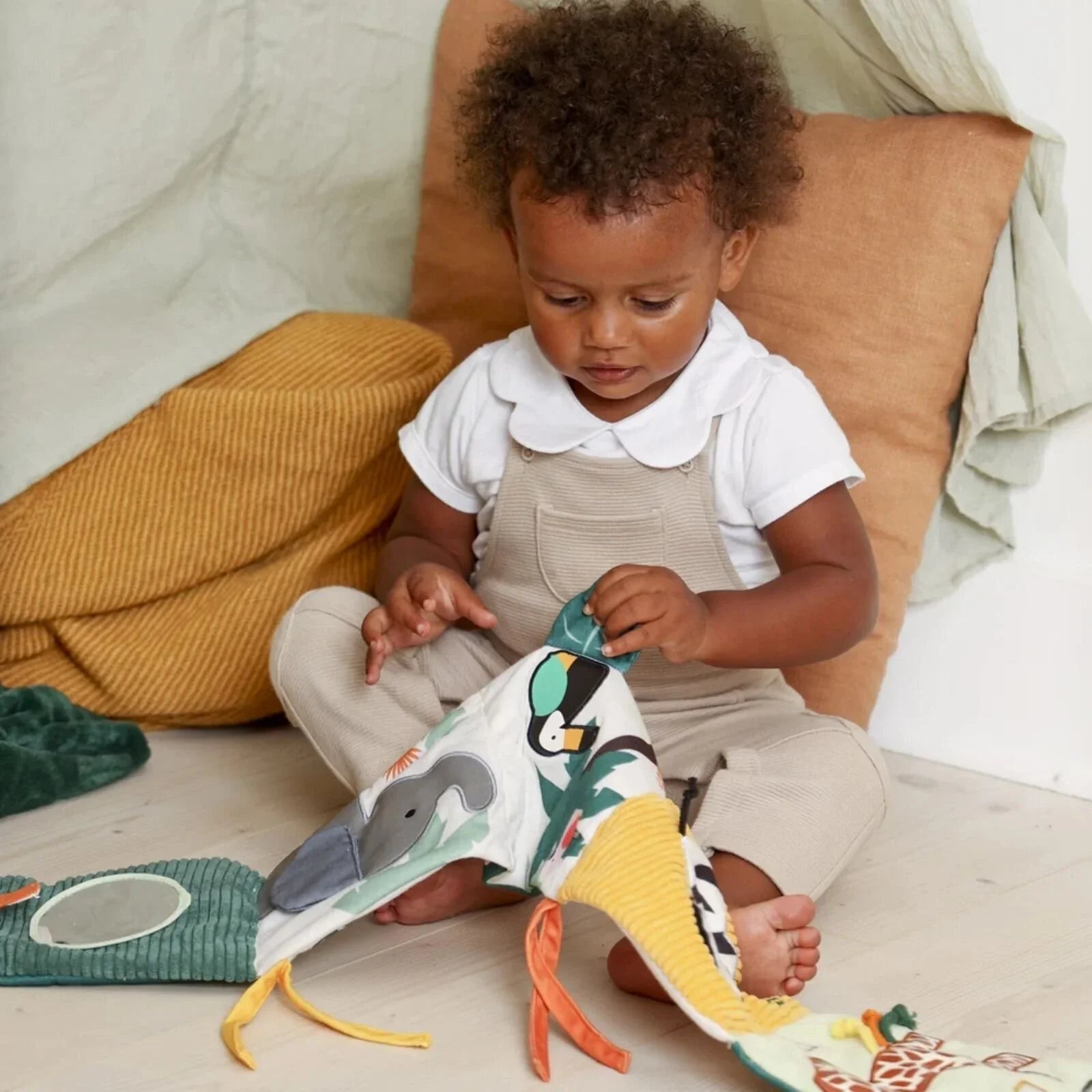 Little Big Friends Soft Activity Book 2 - in - 1 - Jungle - mezetto ebebek ebebek