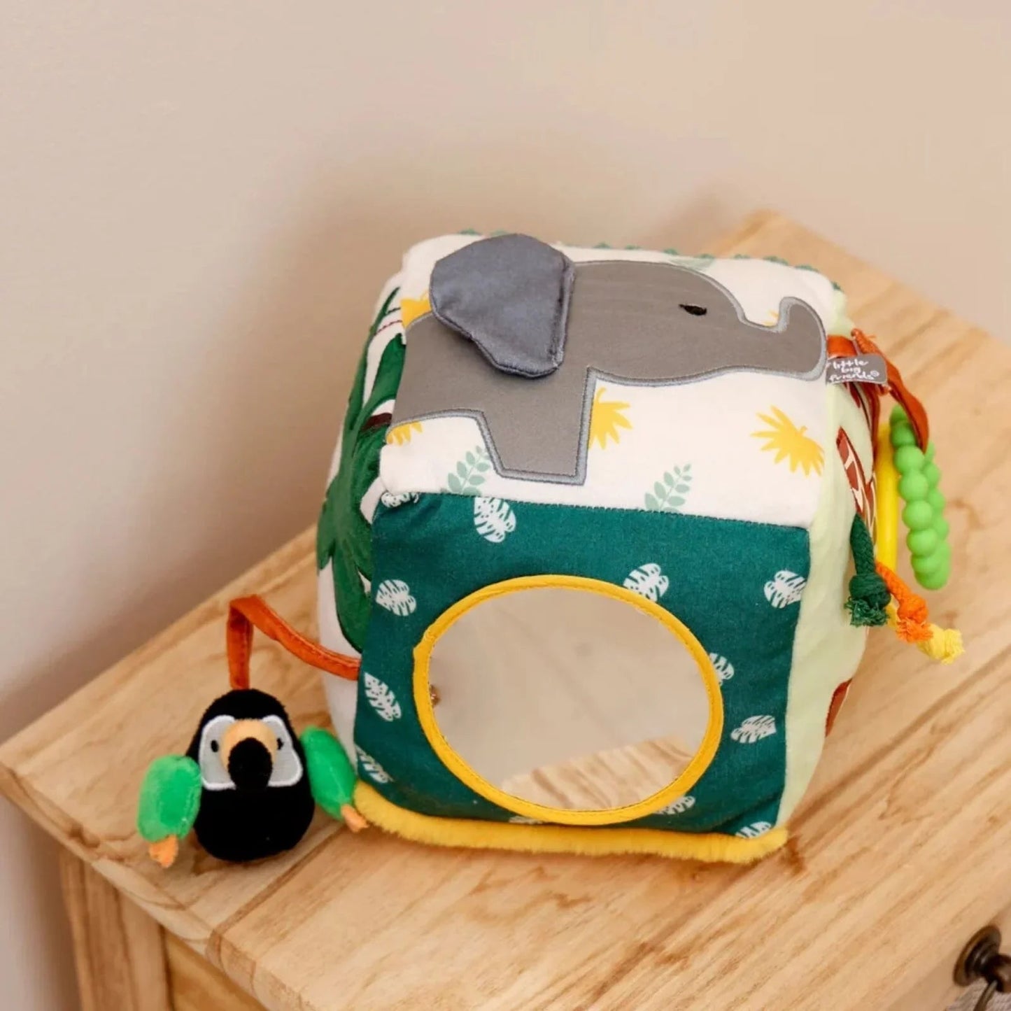 Little Big Friends Soft Activity Cube - Jungle - mezetto ebebek ebebek