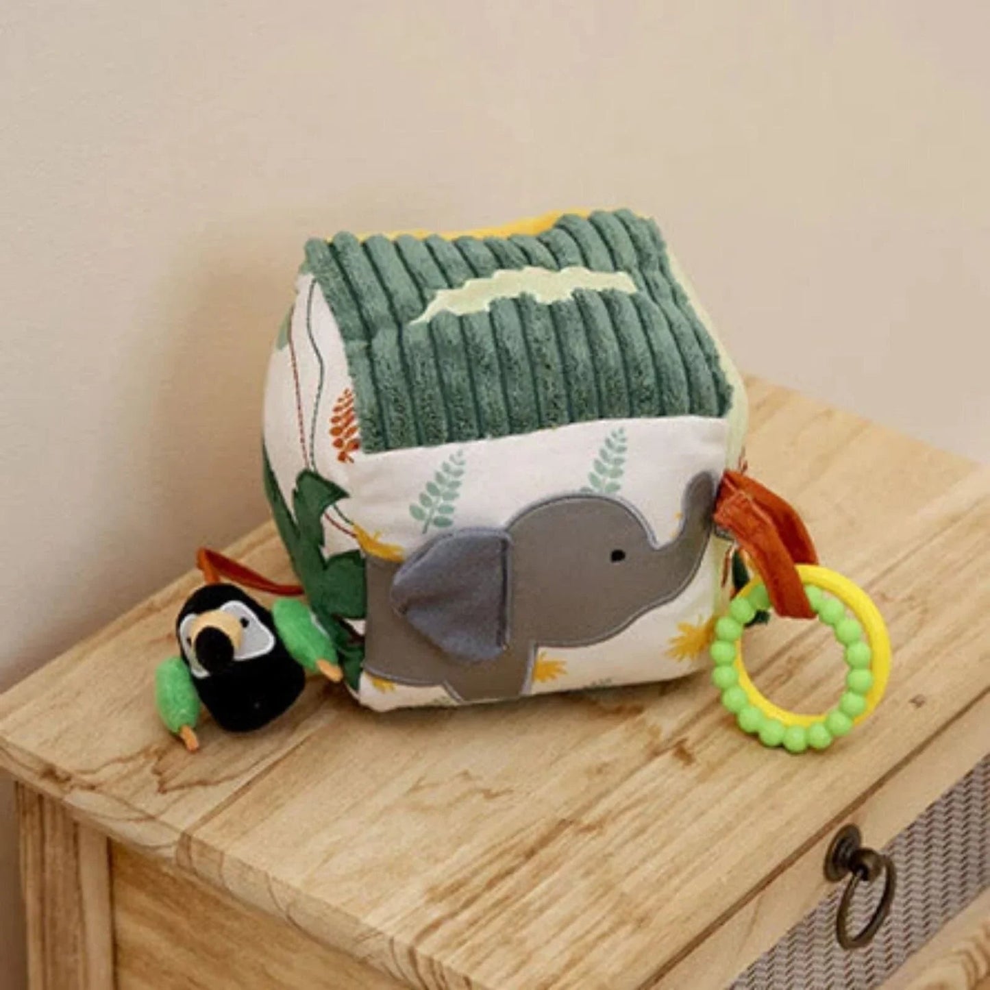 Little Big Friends Soft Activity Cube - Jungle - mezetto ebebek ebebek