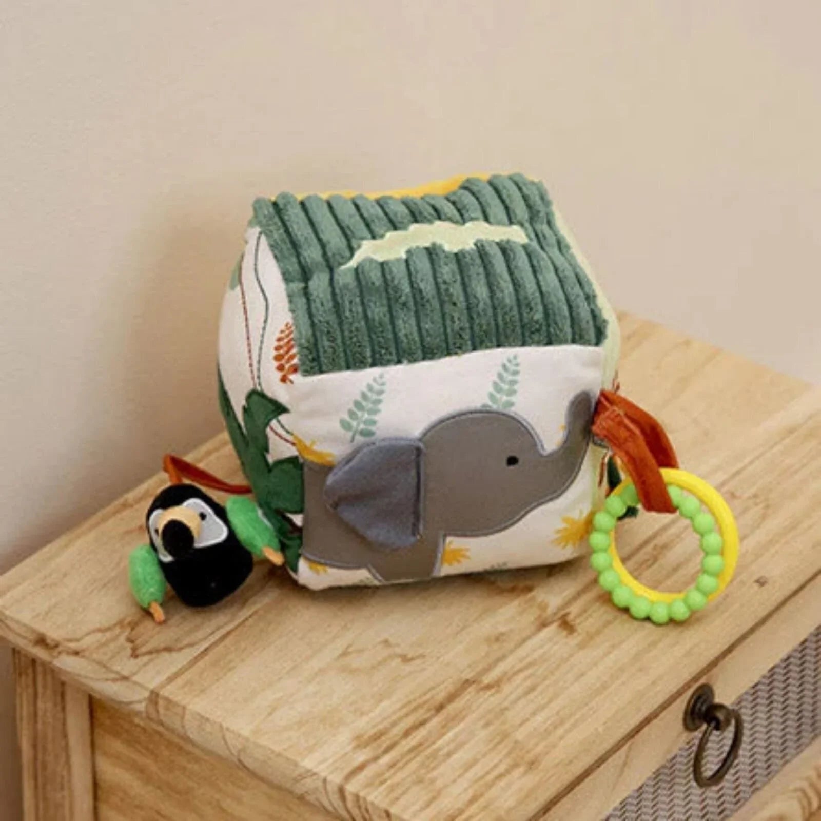 Little Big Friends Soft Activity Cube - Jungle - mezetto ebebek ebebek