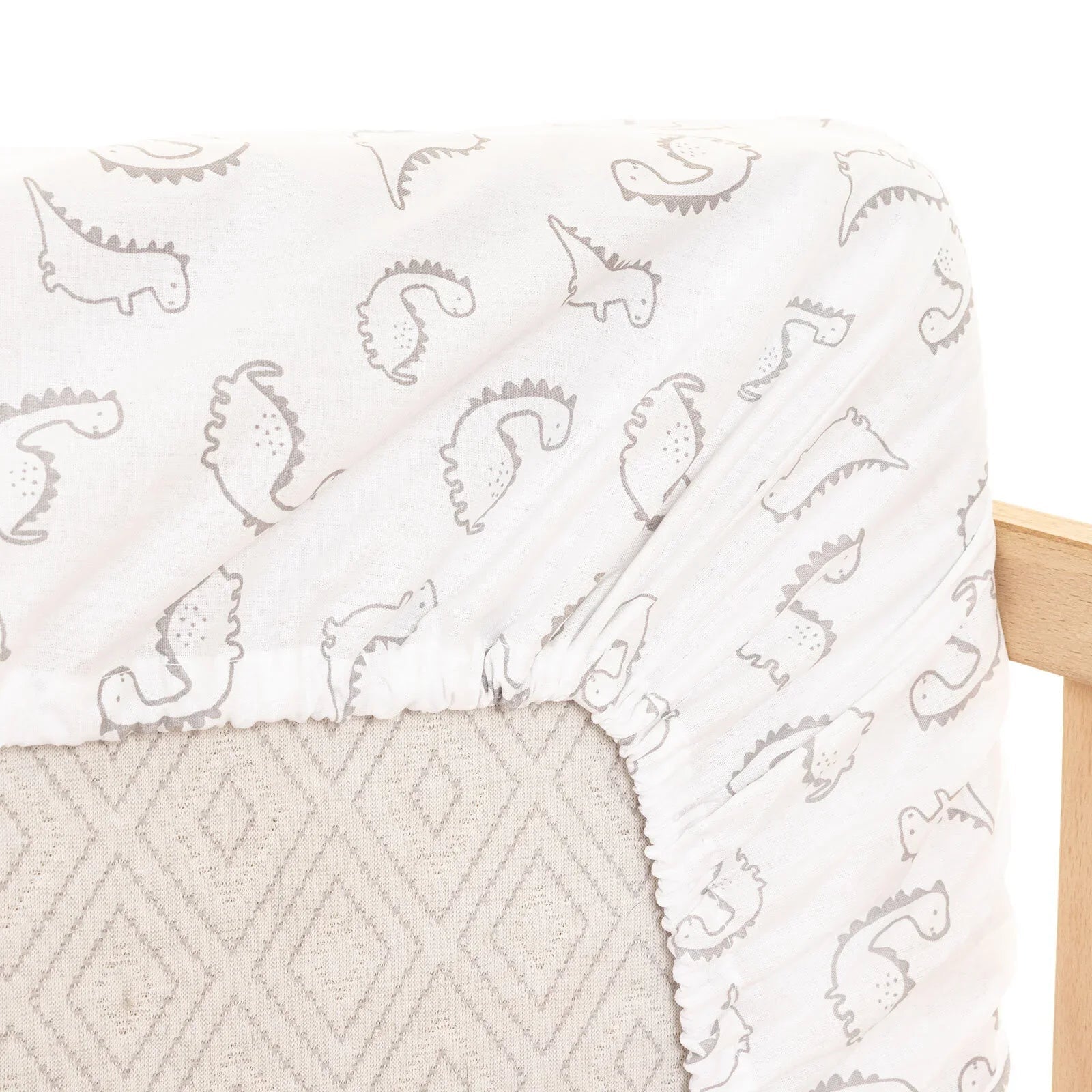 Little Dreams Boy Baby Crib Sheet - Grey - mezetto ebebek ebebek