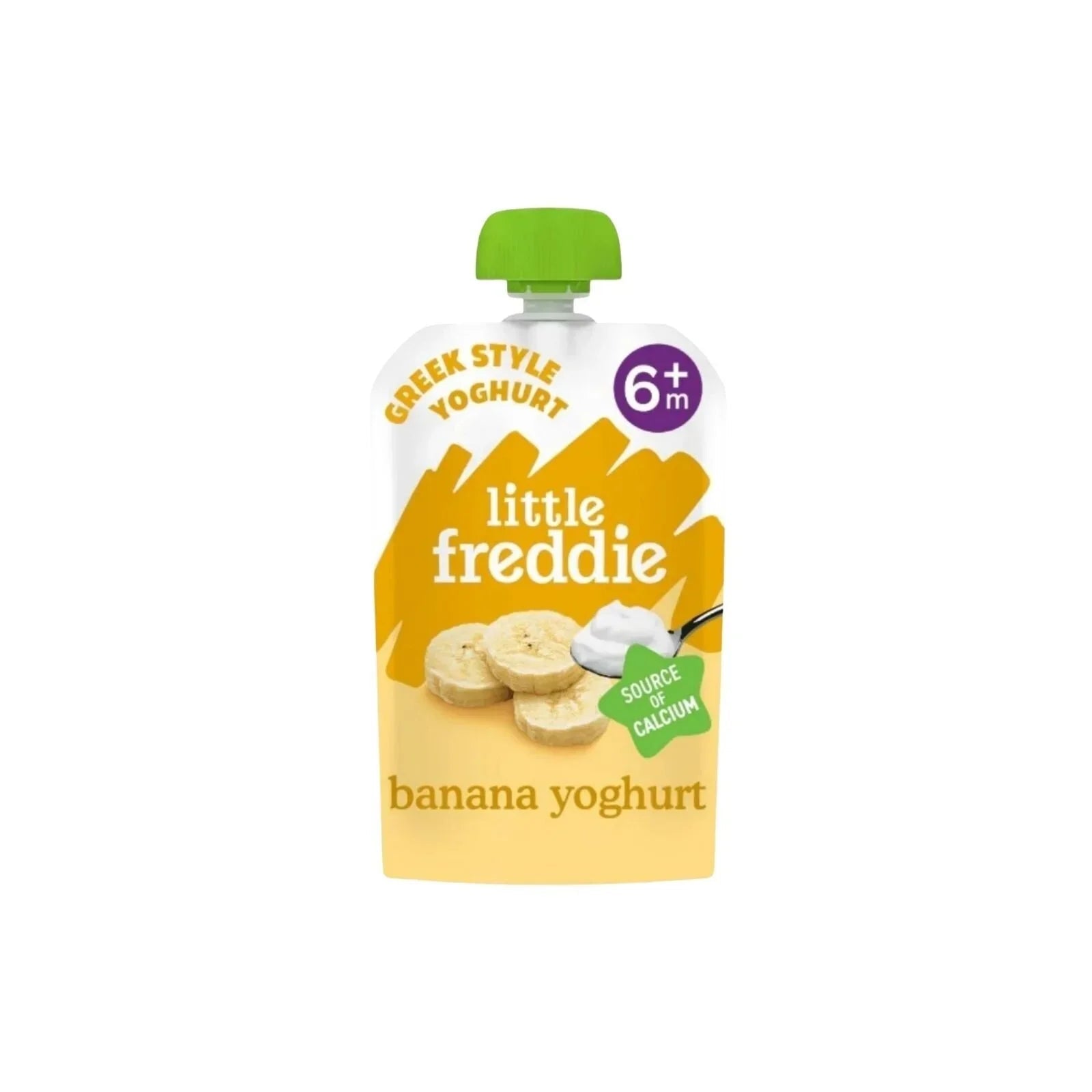 Little Freddie Organic Banana Greek Style Yoghurt Baby Food Pouch 6+ months 100g - mezetto ebebek ebebek