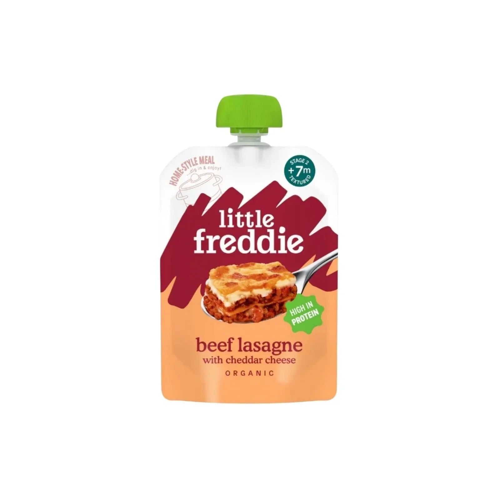 Little Freddie Organic Beef Lasagne with Cheese Baby Food Pouch 7+ months 130g - mezetto ebebek ebebek