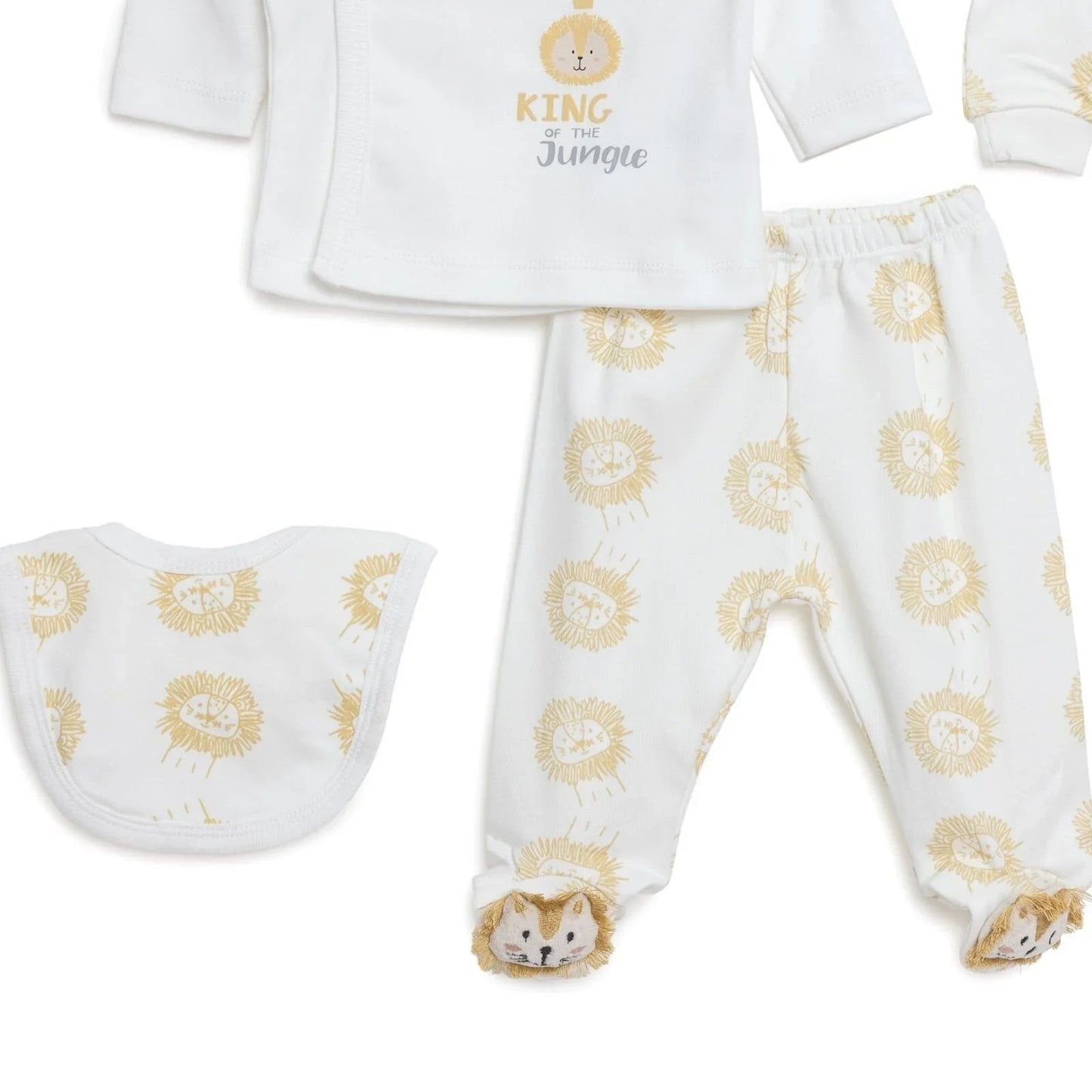 Little Life Boy Newborn Starter Set 5 pcs - Ecru - mezetto ebebek ebebek