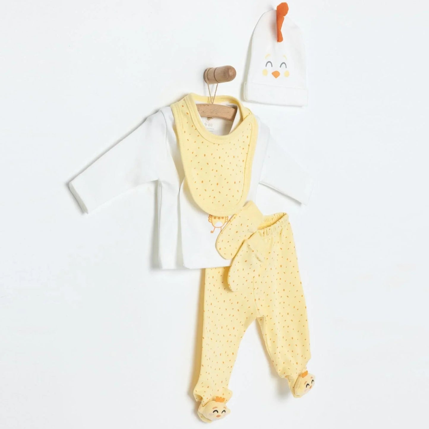 Little Life Girl 5 Piece Newborn Set - Yellow - mezetto ebebek ebebek