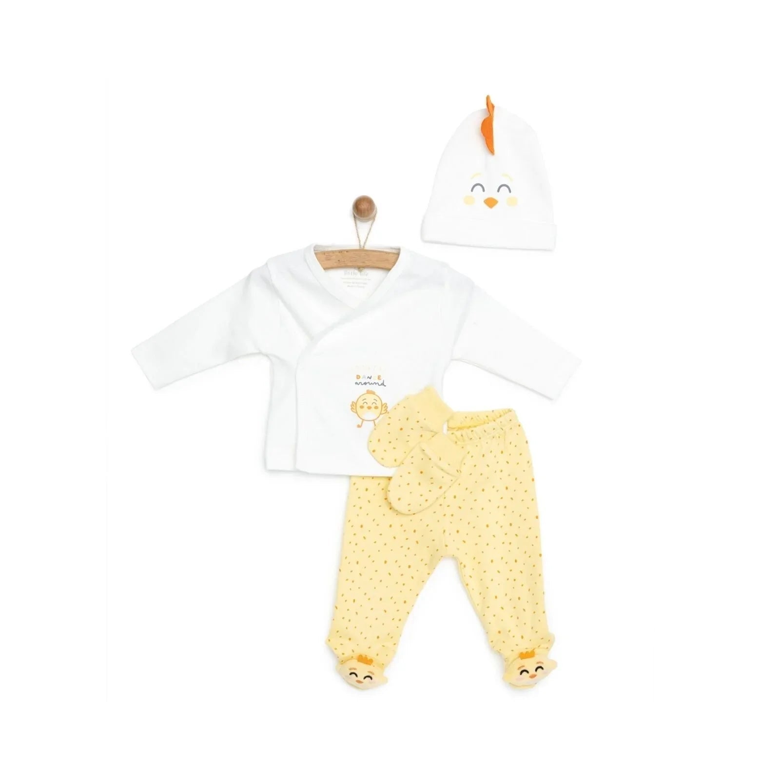 Little Life Girl 5 Piece Newborn Set - Yellow - mezetto ebebek ebebek