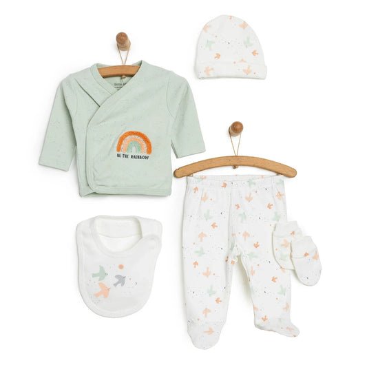 Little Life Newborn Baby 5 Pcs Starter Set - Multicolour - mezetto ebebek ebebek