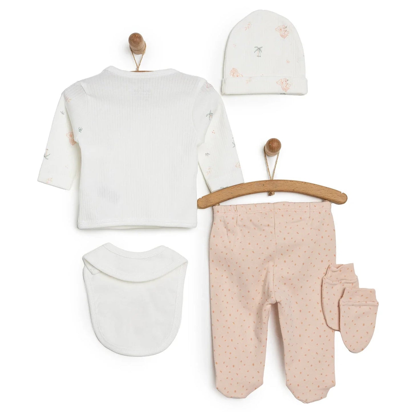 Little Life Newborn Starter Set 5 pcs - Salmon - mezetto ebebek ebebek