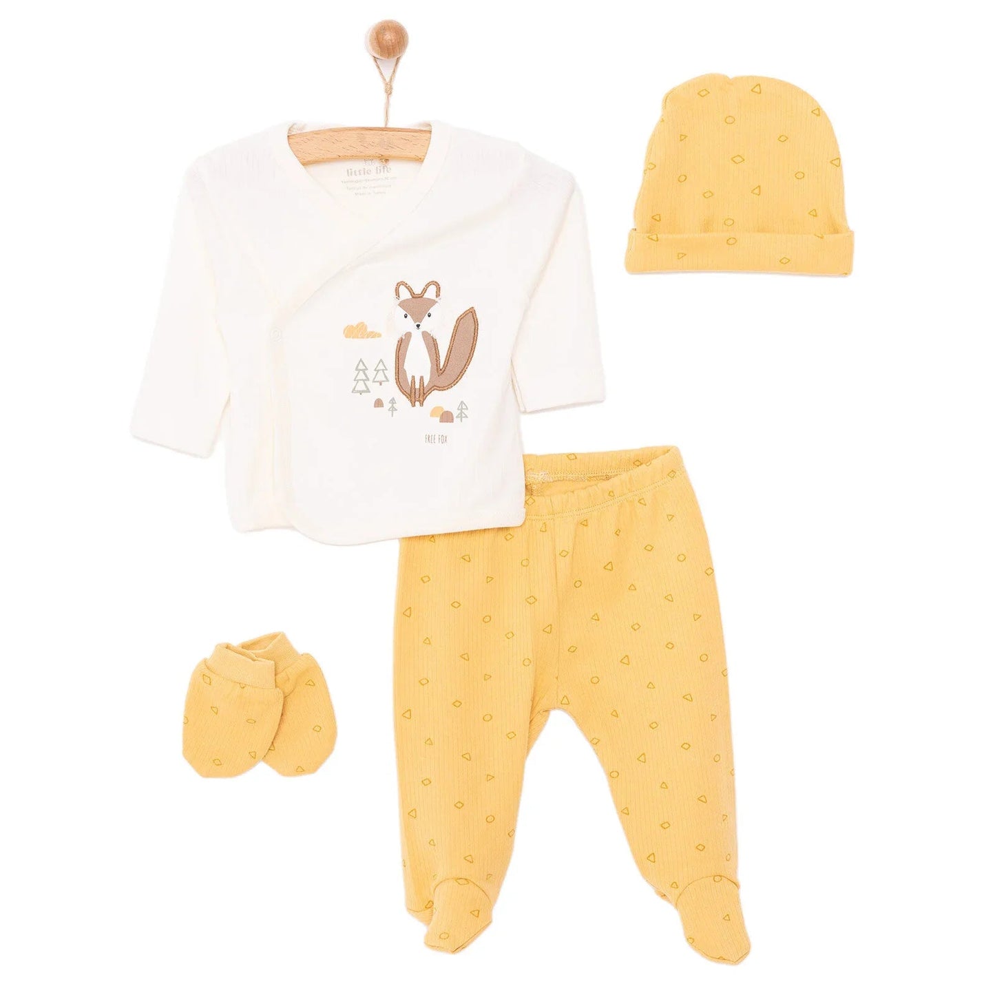 Little Life Newborn Unisex 5 pcs Starter Set - Ecru - mezetto ebebek ebebek