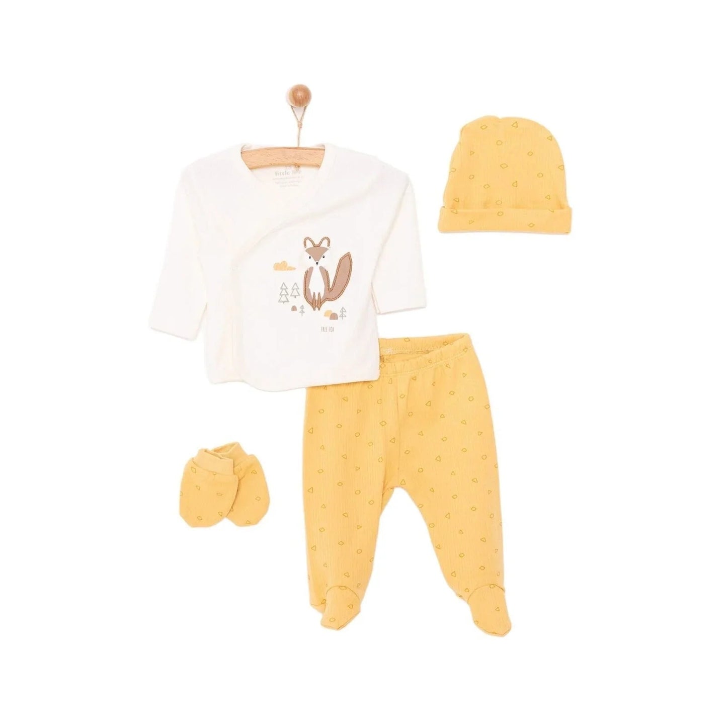 Little Life Newborn Unisex 5 pcs Starter Set - Ecru - mezetto ebebek ebebek