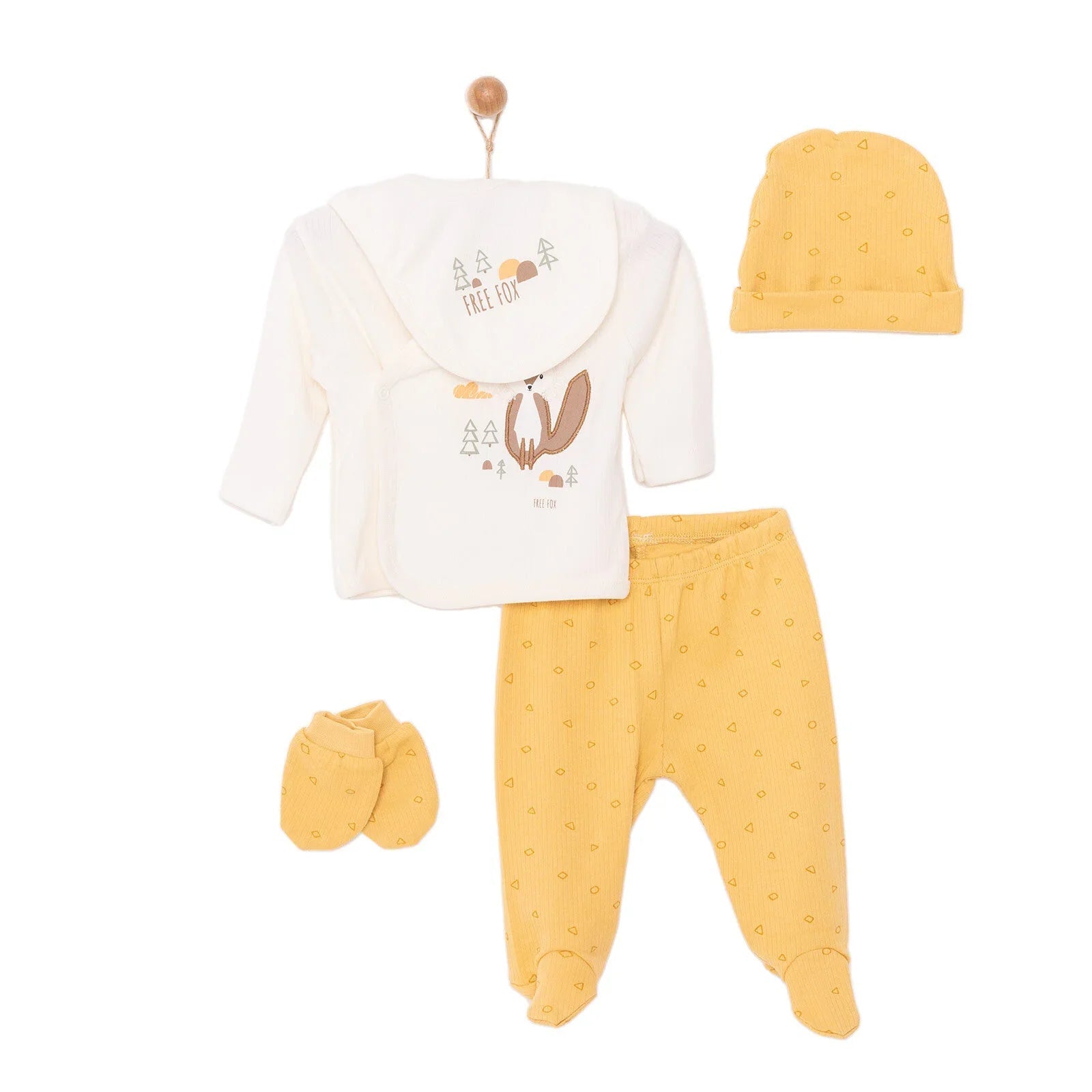 Little Life Newborn Unisex 5 pcs Starter Set - Ecru - mezetto ebebek ebebek