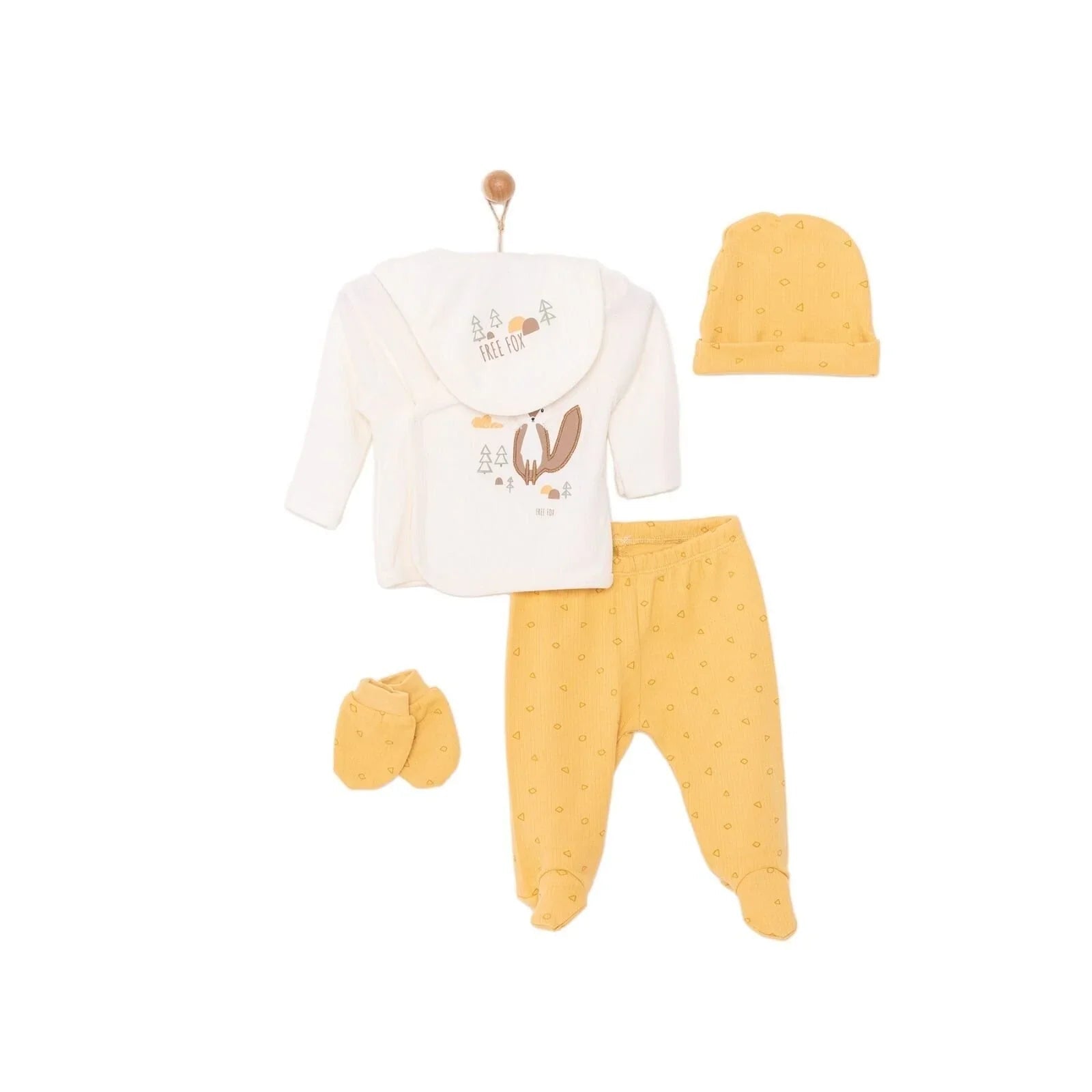 Little Life Newborn Unisex 5 pcs Starter Set - Ecru - mezetto ebebek ebebek