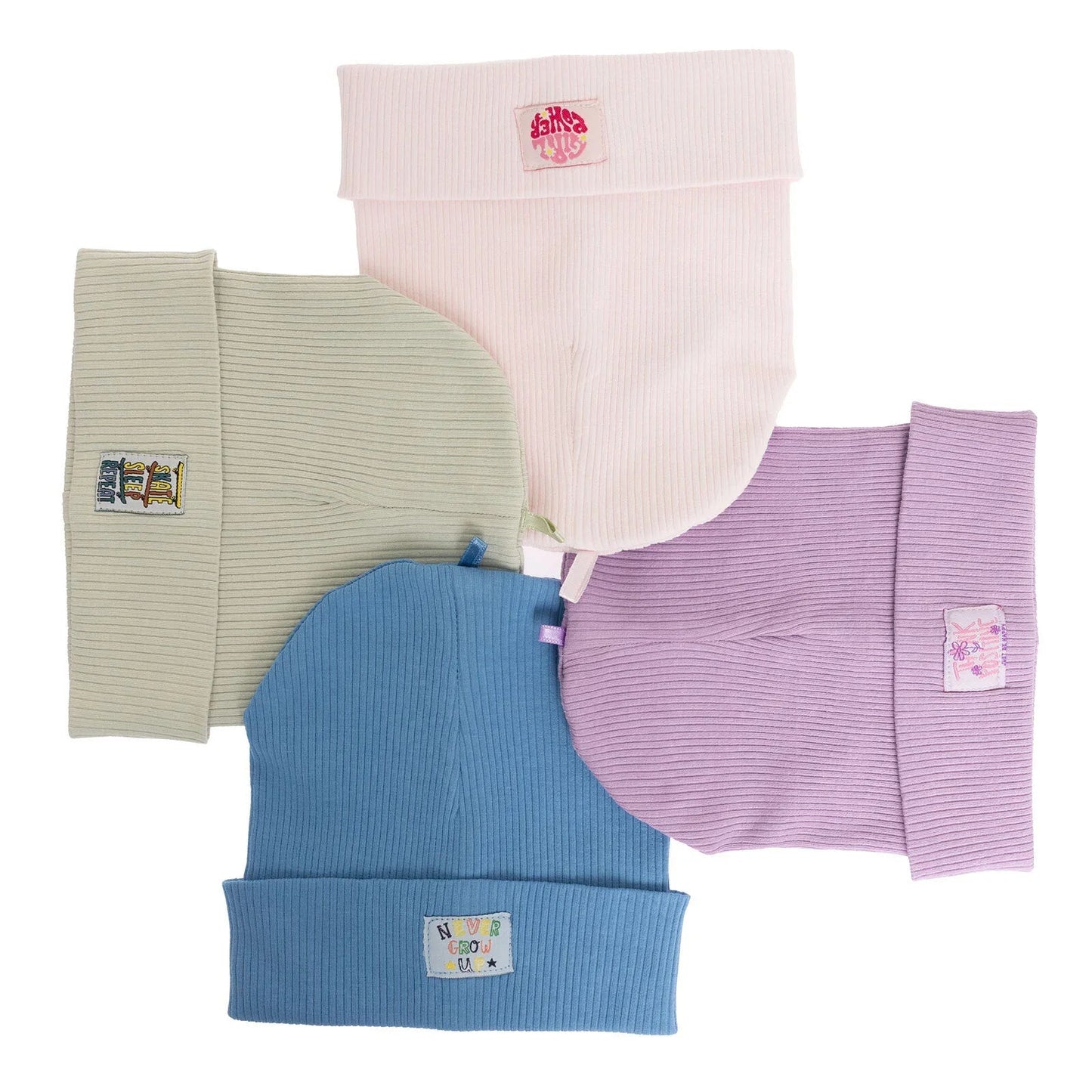 Little Plane Girl Beanie - Light Pink - mezetto ebebek ebebek