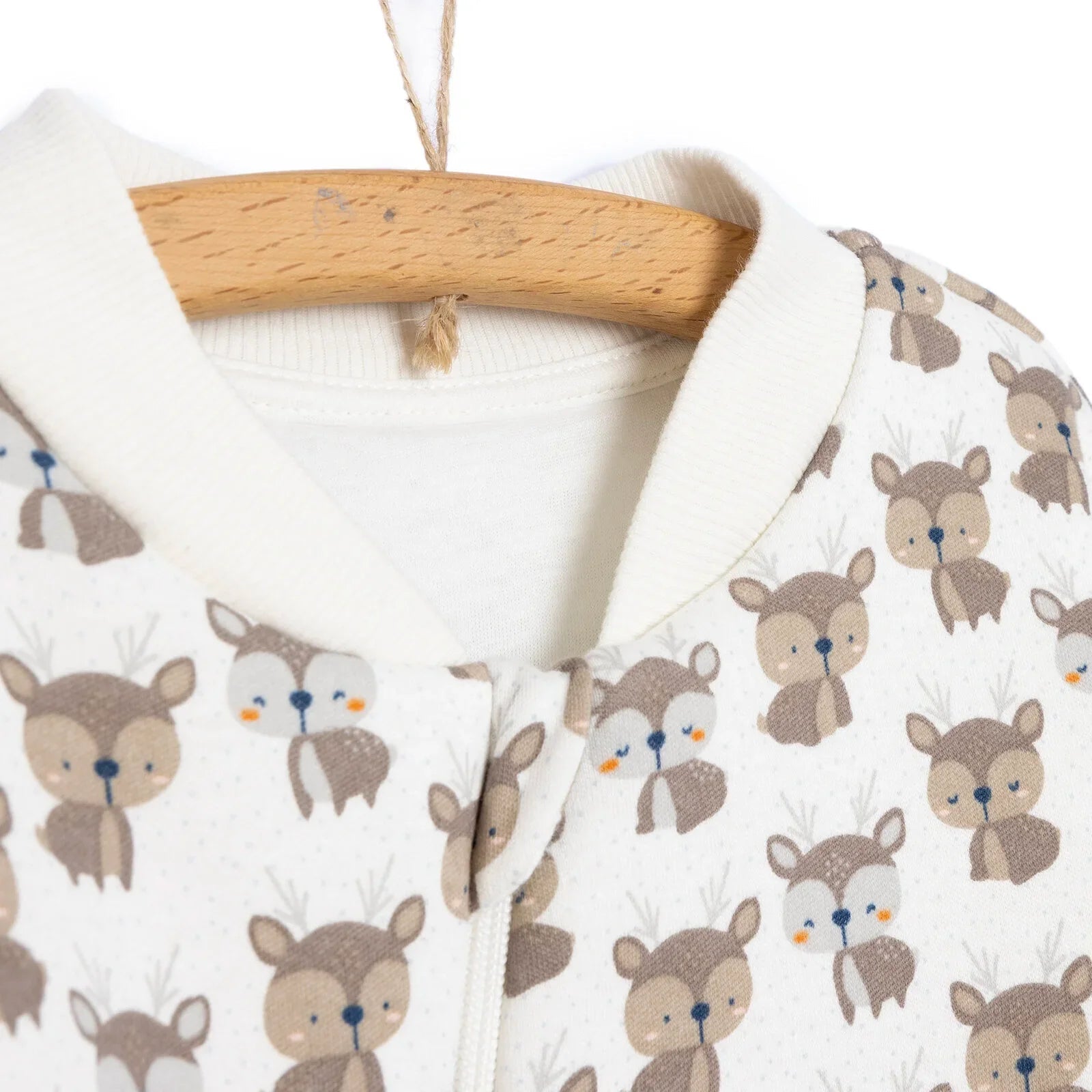 Little Plane Sleepsuit Baby Boy - Ecru - mezetto ebebek ebebek