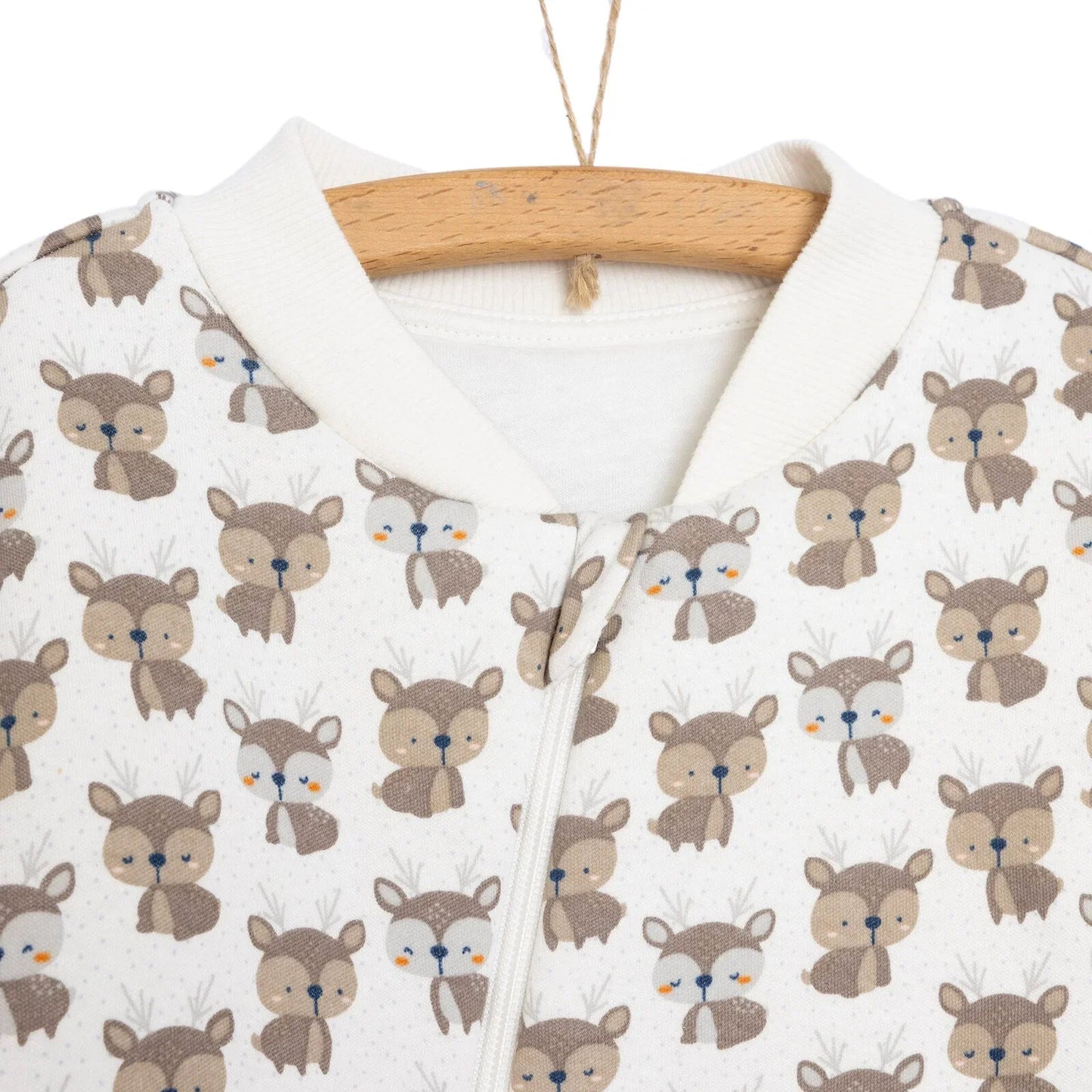 Little Plane Sleepsuit Baby Boy - Ecru - mezetto ebebek ebebek