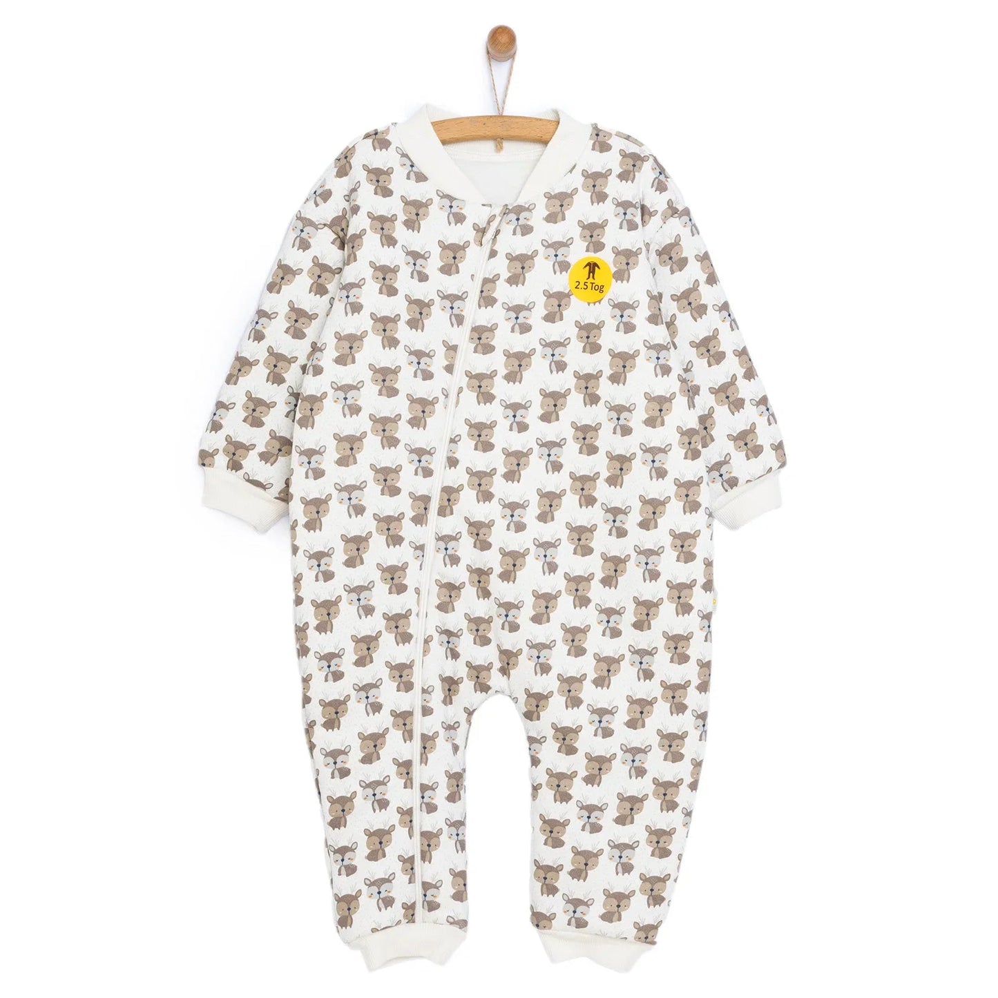 Little Plane Sleepsuit Baby Boy - Ecru - mezetto ebebek ebebek