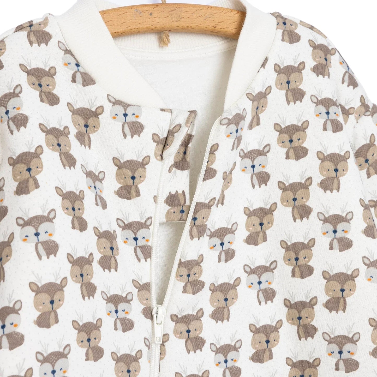 Little Plane Sleepsuit Baby Boy - Ecru - mezetto ebebek ebebek