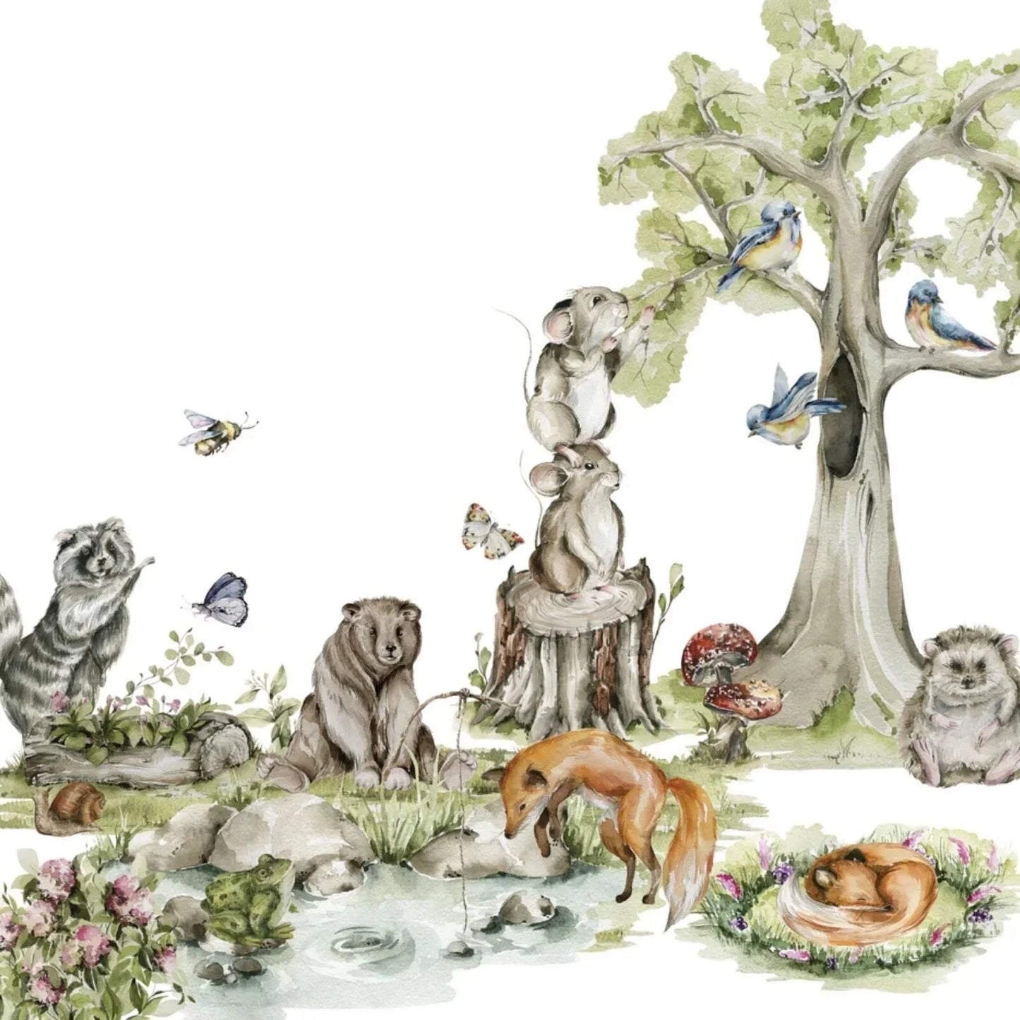 Live Vida Enchanted Woodland Large Wall Stickers - mezetto ebebek ebebek