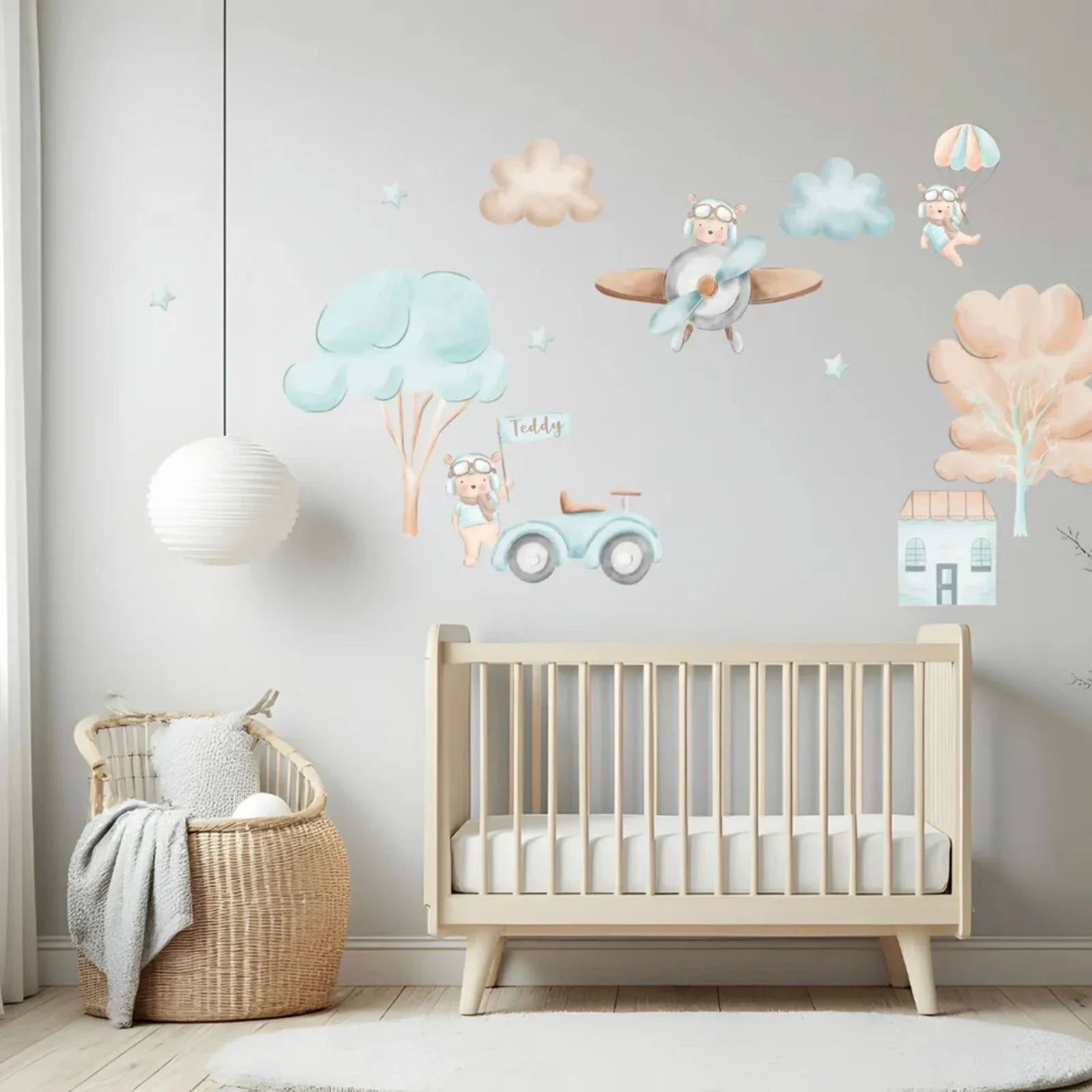 Live Vida Teddy Adventures Large Wall Stickers - mezetto ebebek ebebek