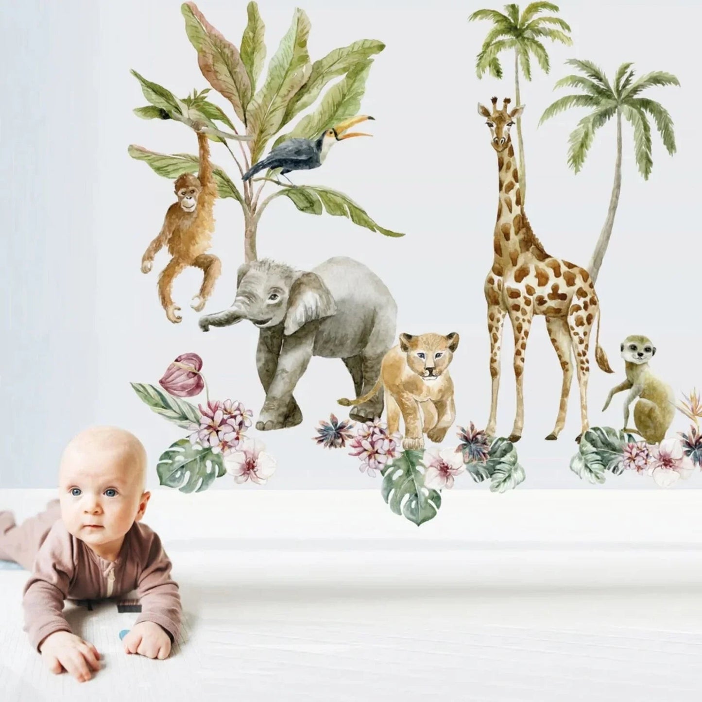 Live Vida Tropical Giraffe Large Wall Stickers - mezetto ebebek ebebek