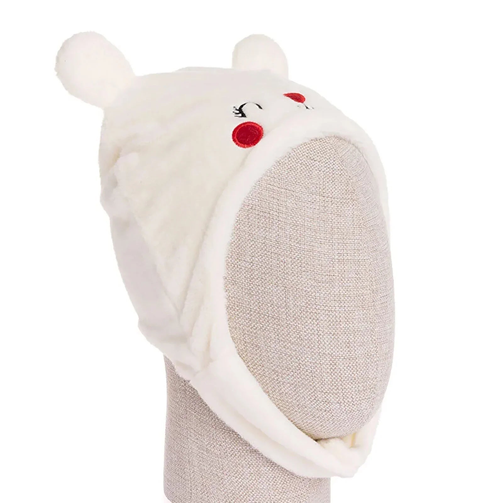 Luess Girl Beanie - Ecru - mezetto ebebek ebebek